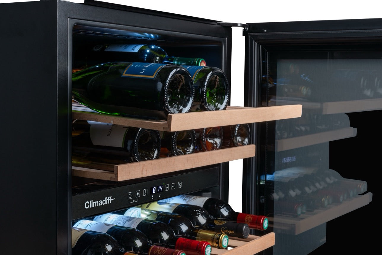 Vinoteca doble zona integrable 36 botellas Climadiff CBI40DB1 OUTLET