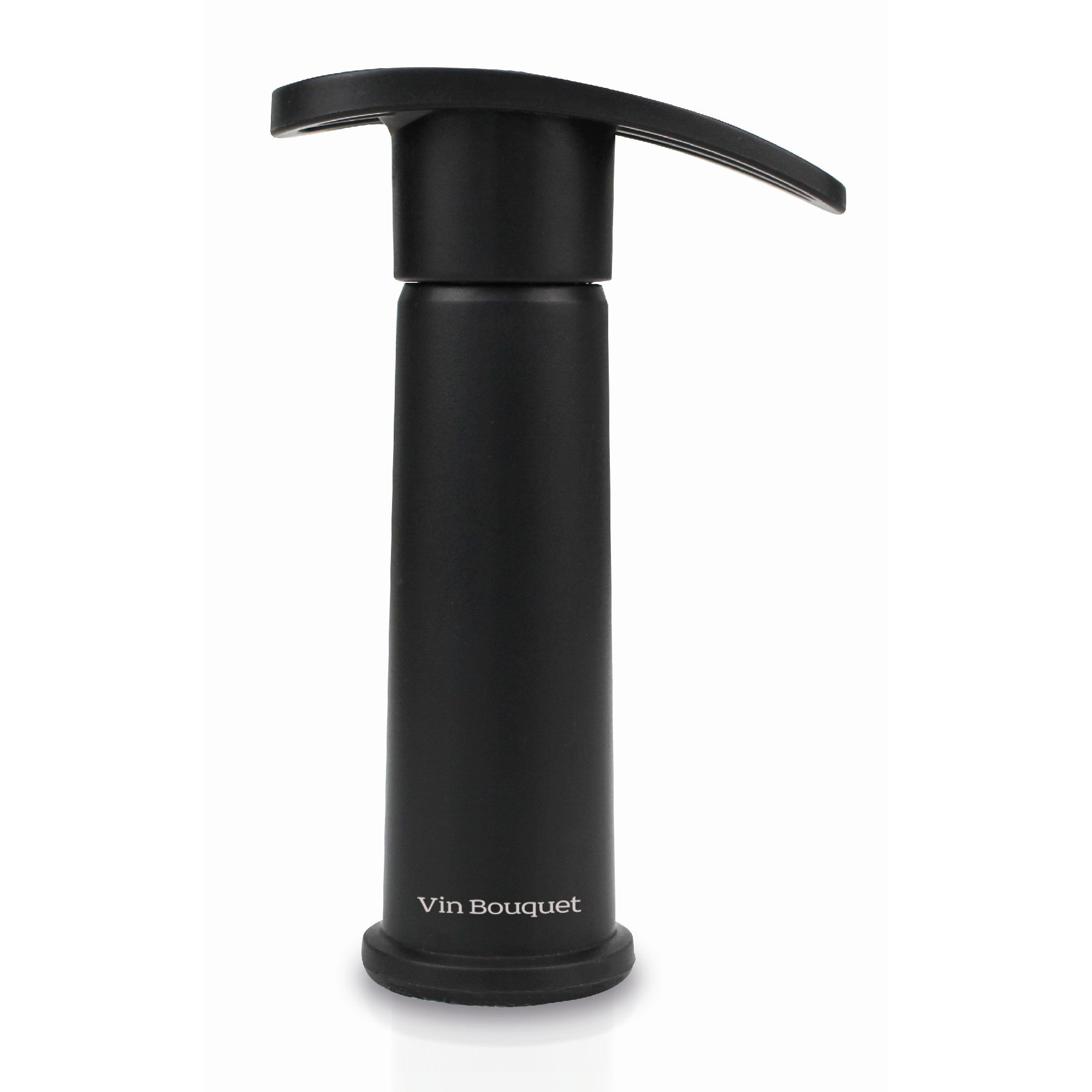 Bomba de Vacío Manual Negra con 2 Tapones