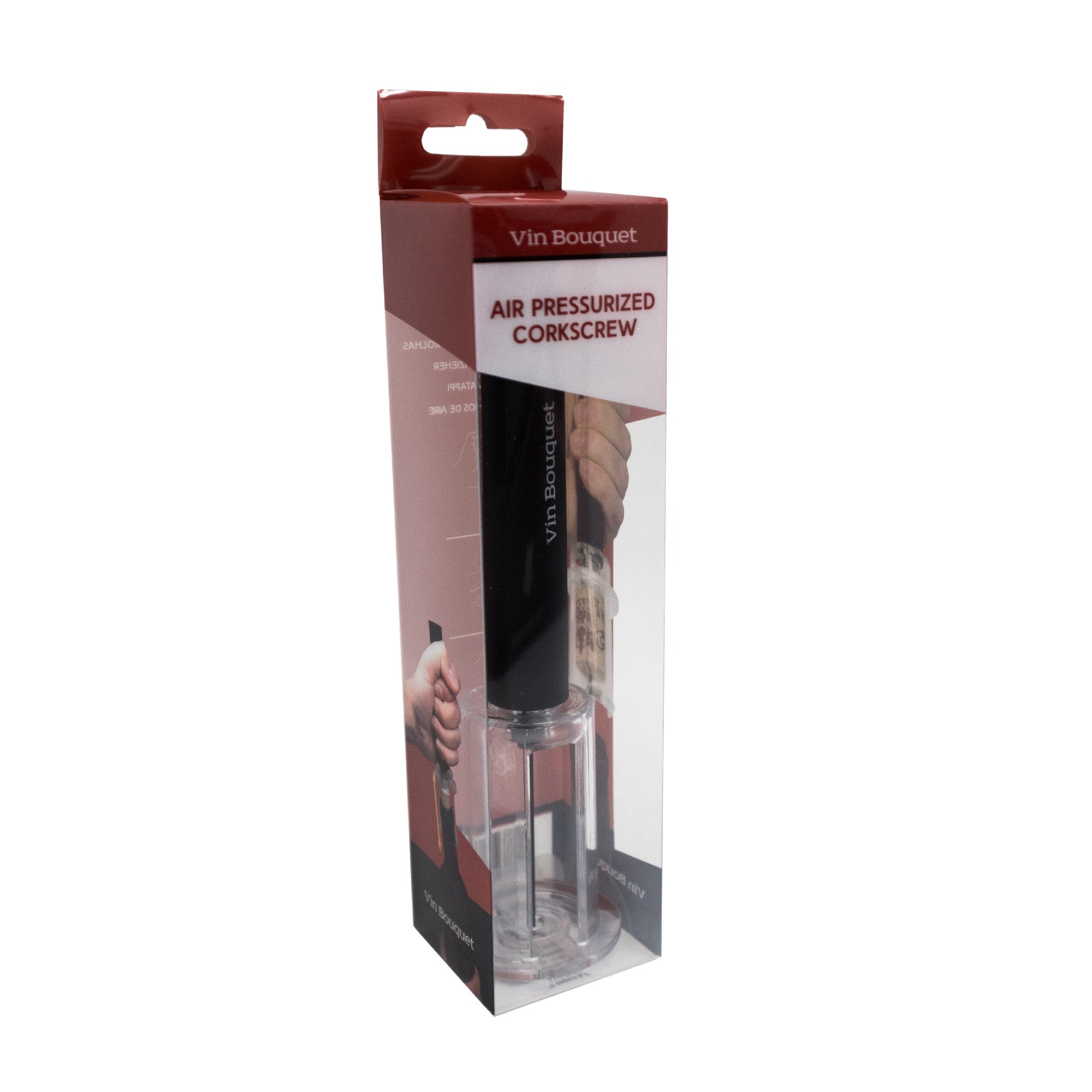 Sacacorchos aire comprimido apertura sin esfuerzo