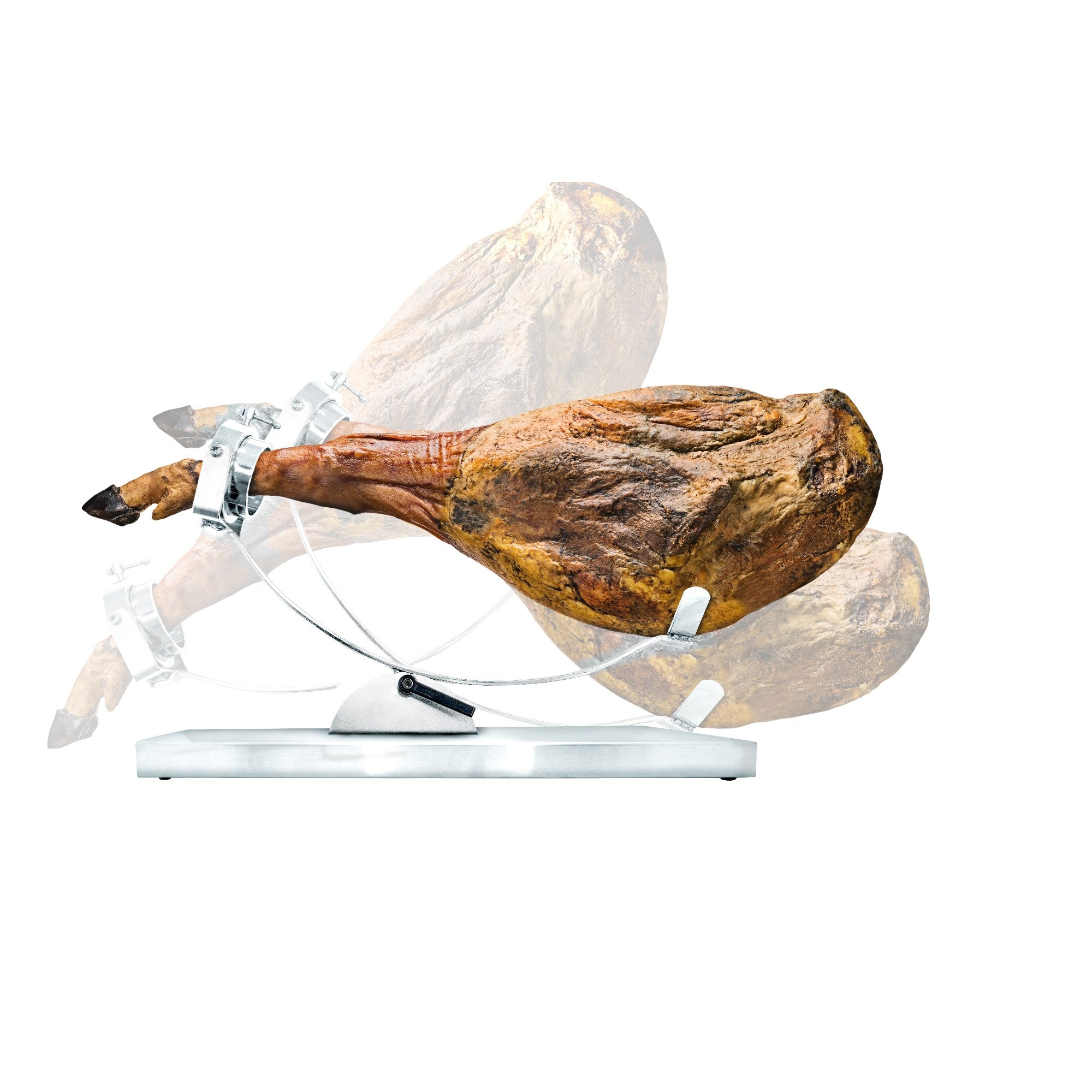 Jamonero Inox Basculante con Cabezal Giratorio Inox