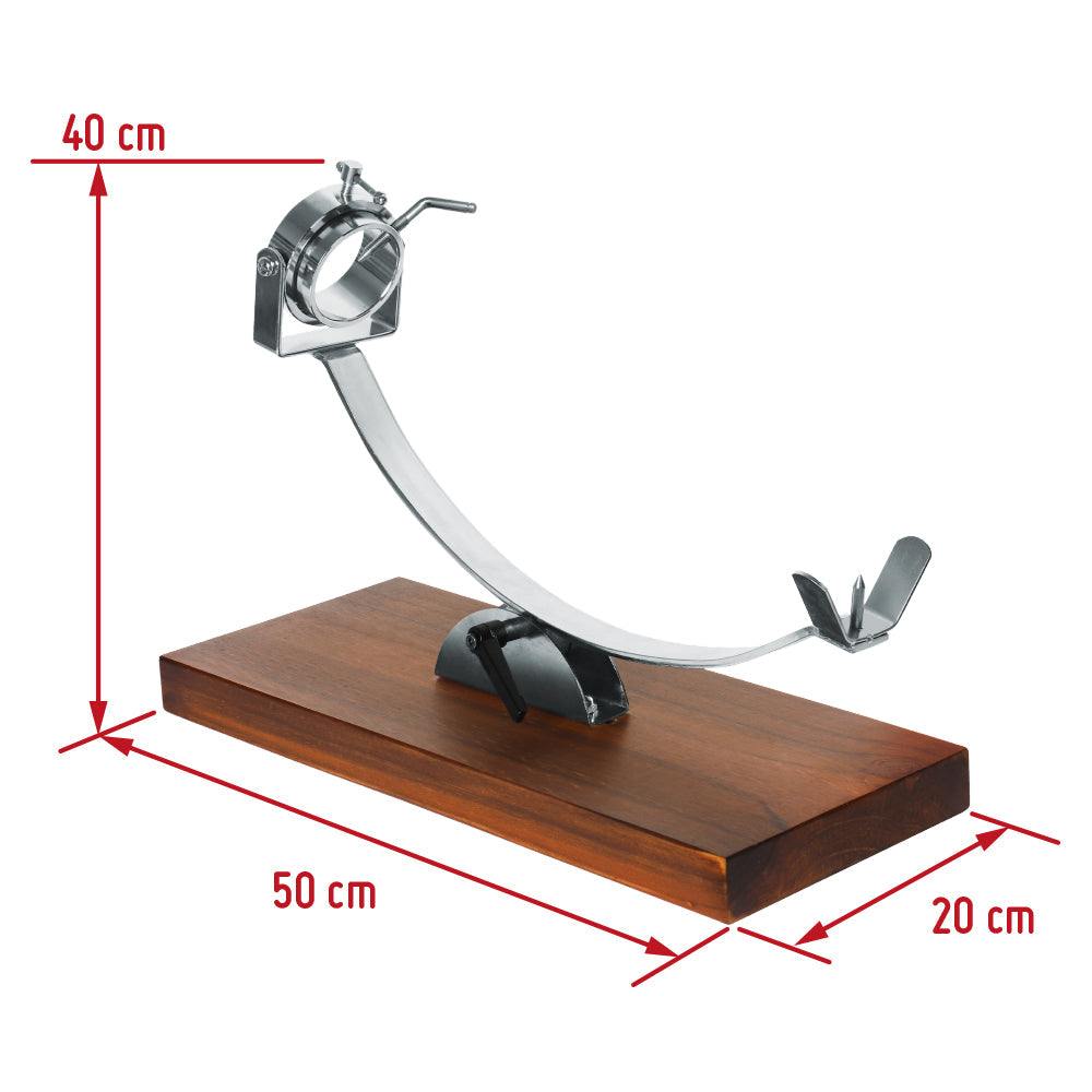 Jamonero Basculante con Cabezal Giratorio Madera