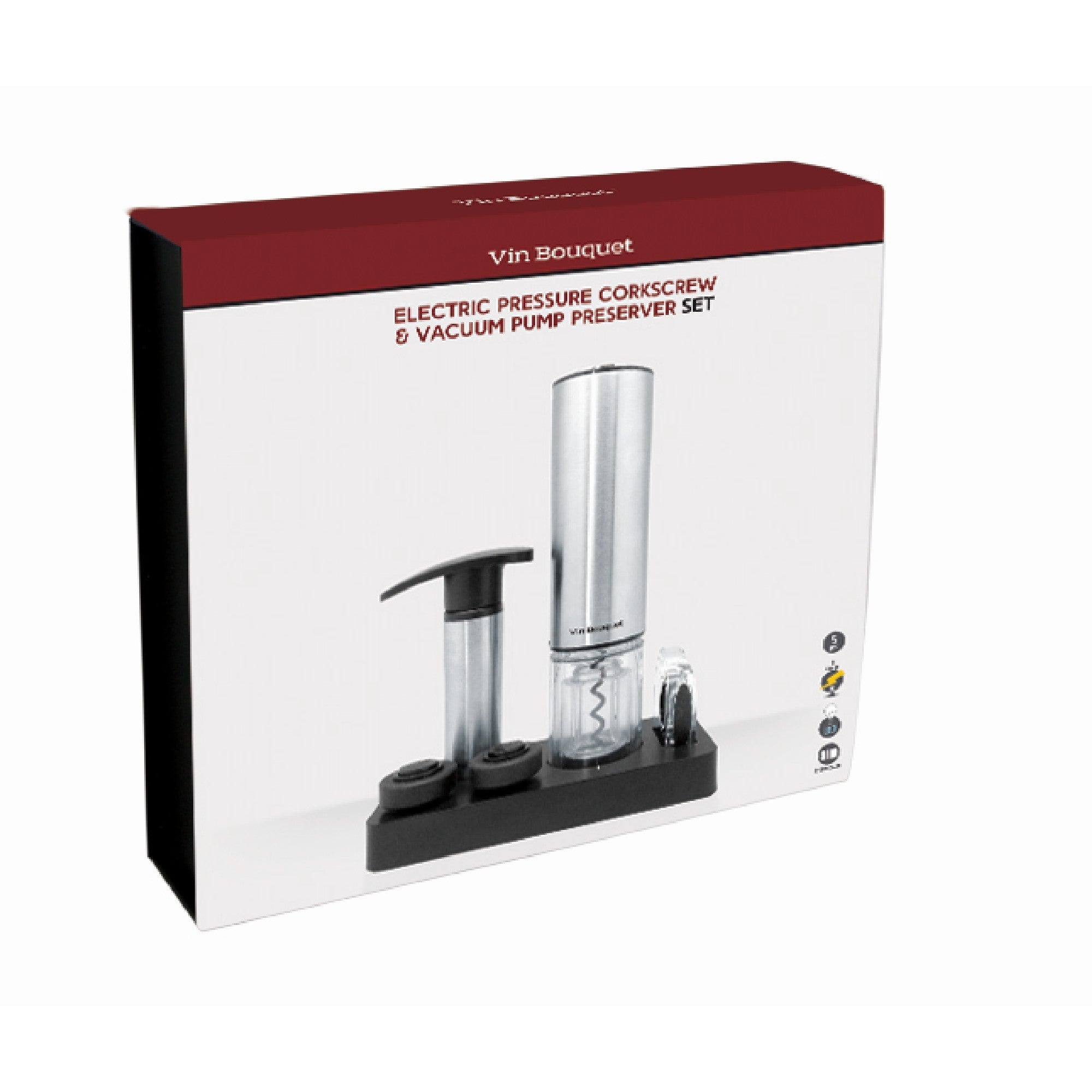 Sacacorchos Eléctrico y Bomba de Vacío