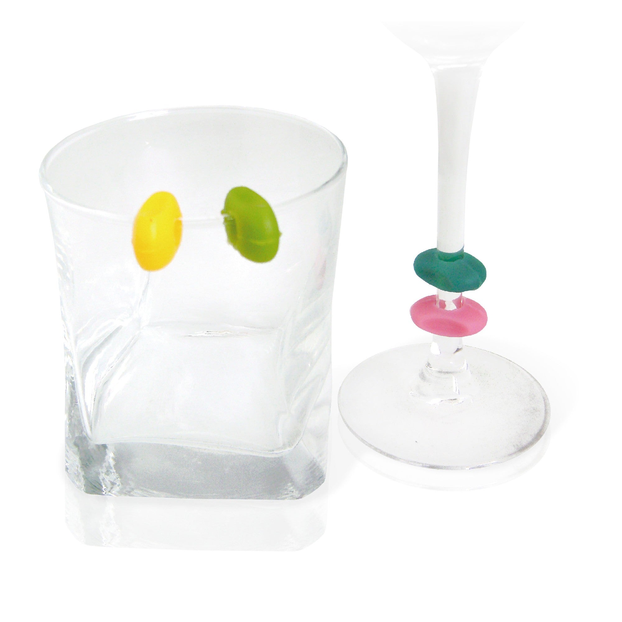 Wine Glass Opener and Marker Set – Professional Corkscrew and 12 Glass Markers