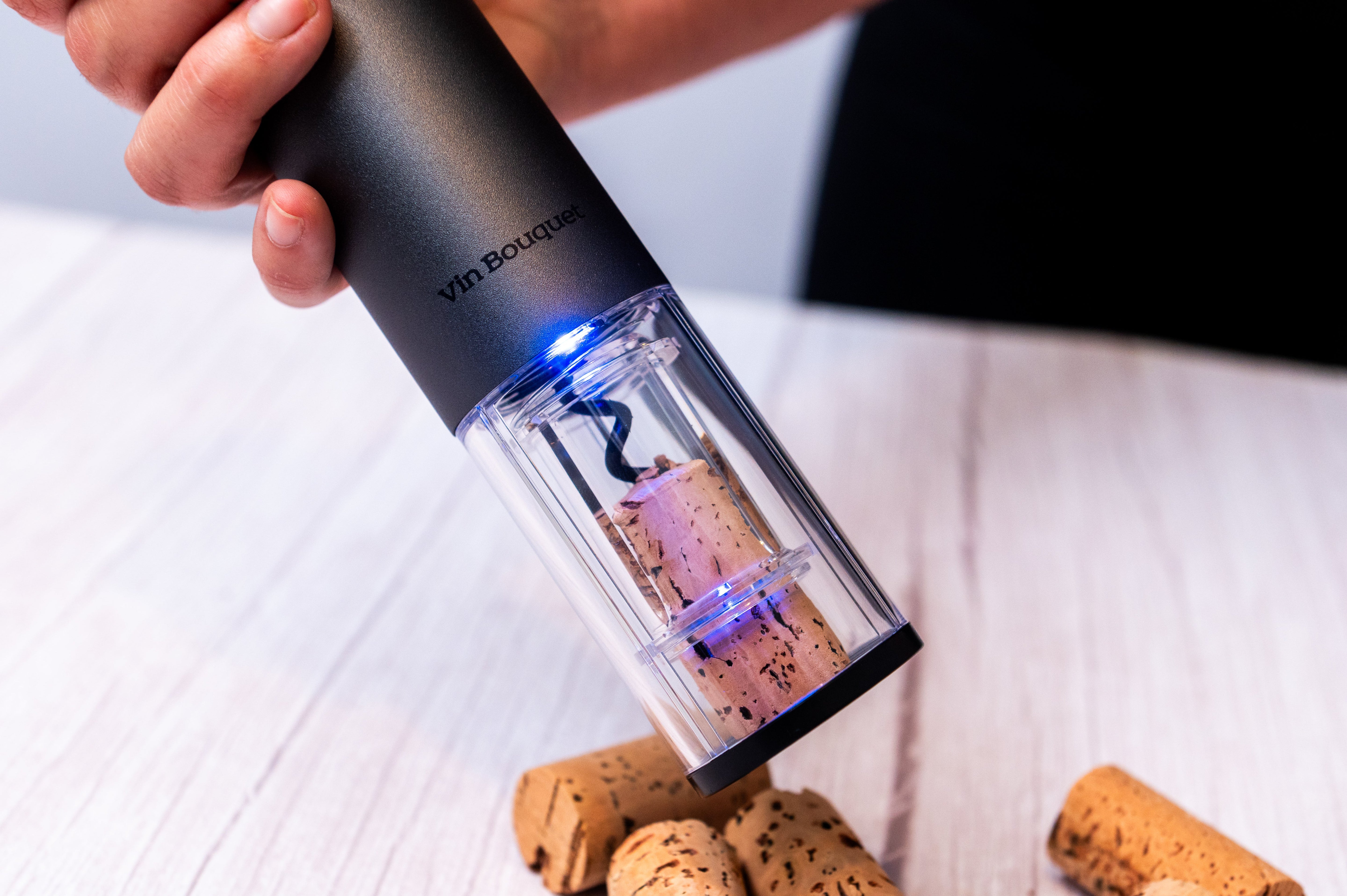 Sacacorchos eléctrico a pilas