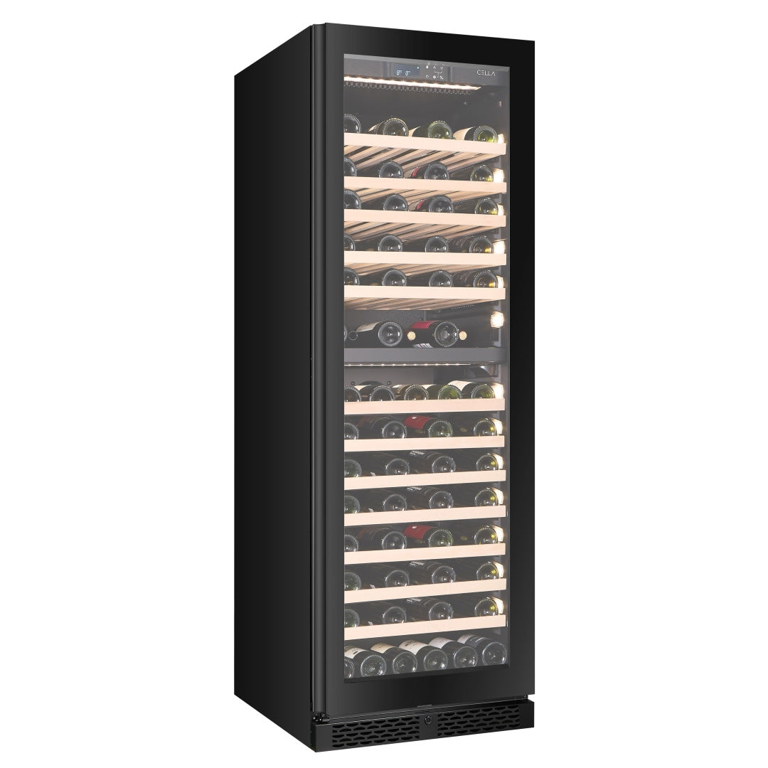 Wine Cooler 101 bottles CELLA FWS93D Black Dual-zone