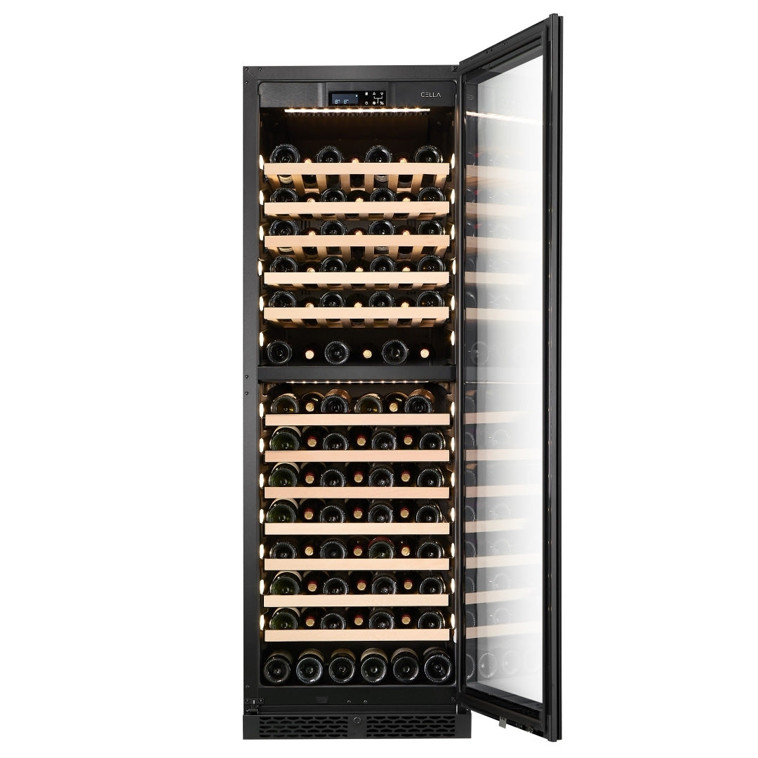 Wine Cooler 101 bottles CELLA FWS93D Black Dual-zone