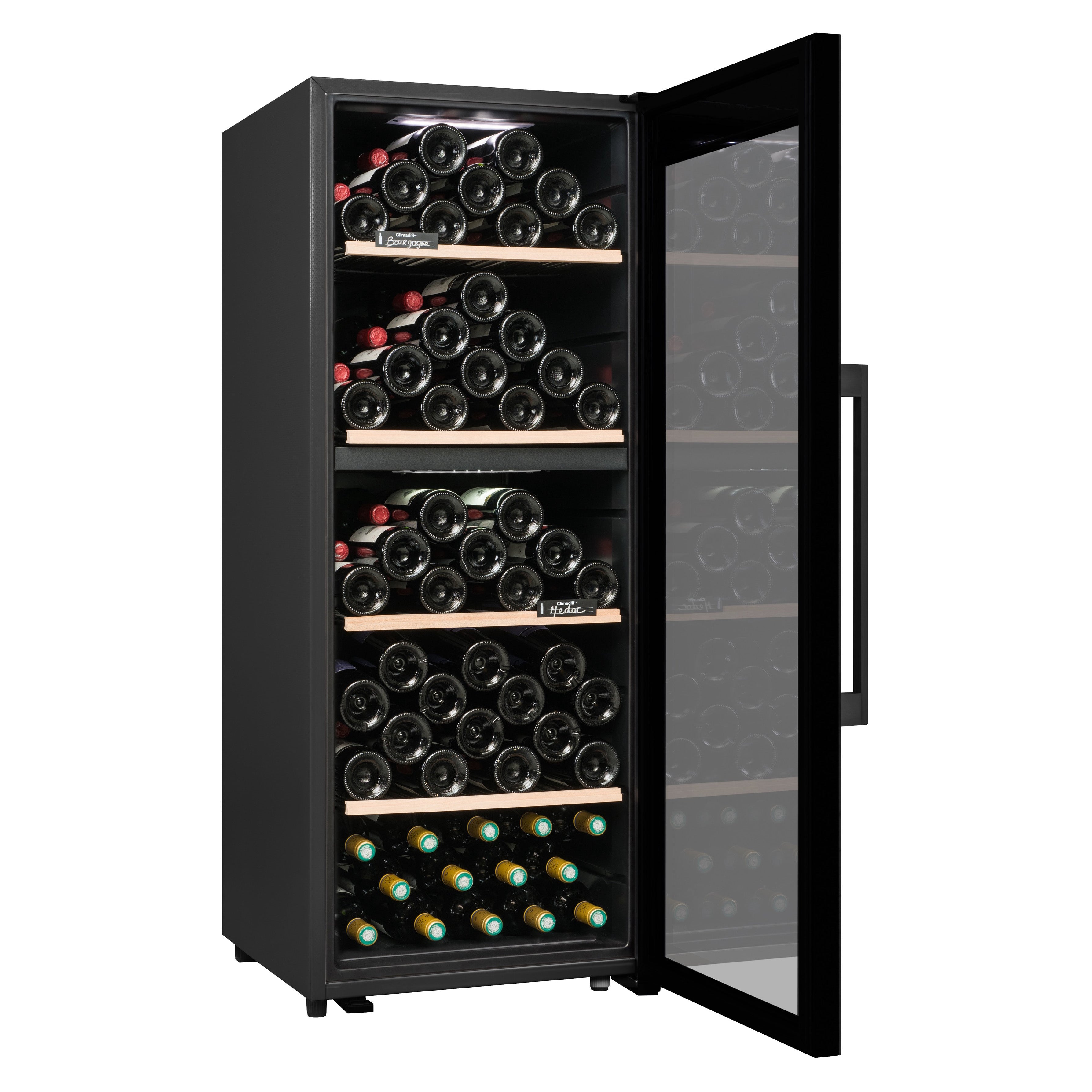 Vinoteca 110 botellas Climadiff CLD115B1 doble zona