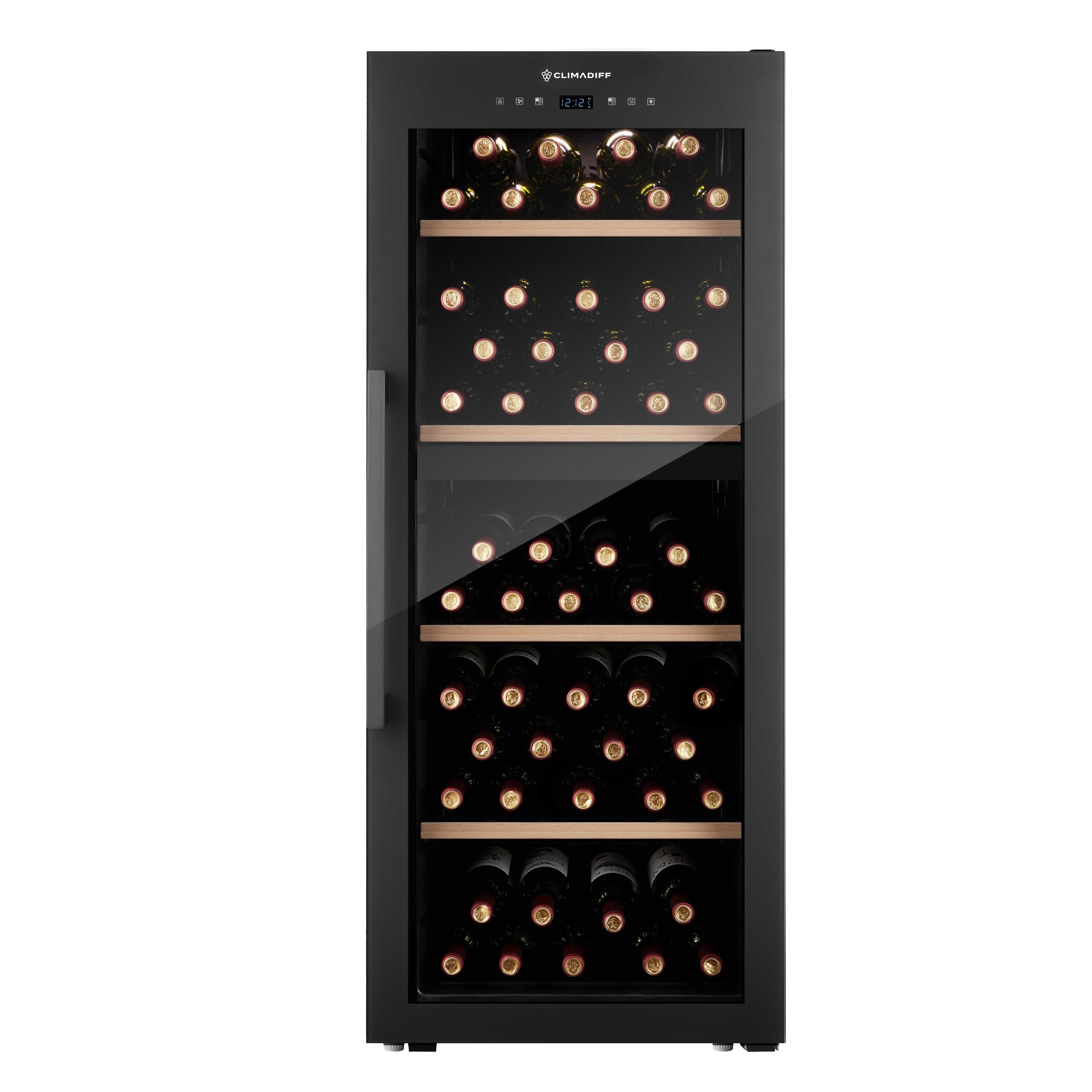 Vinoteca 110 botellas Climadiff CLD115B1 doble zona
