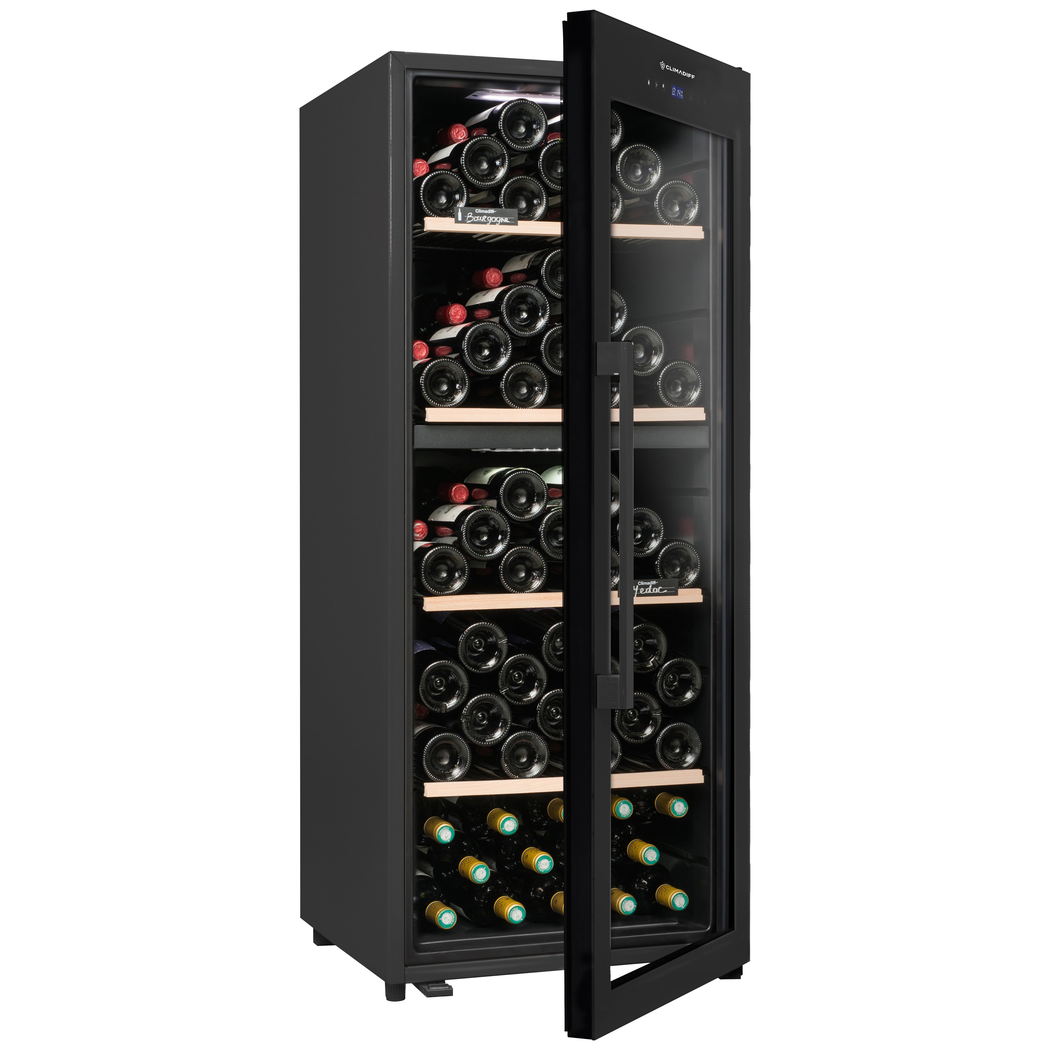 Vinoteca 110 botellas Climadiff CLD115B1 doble zona