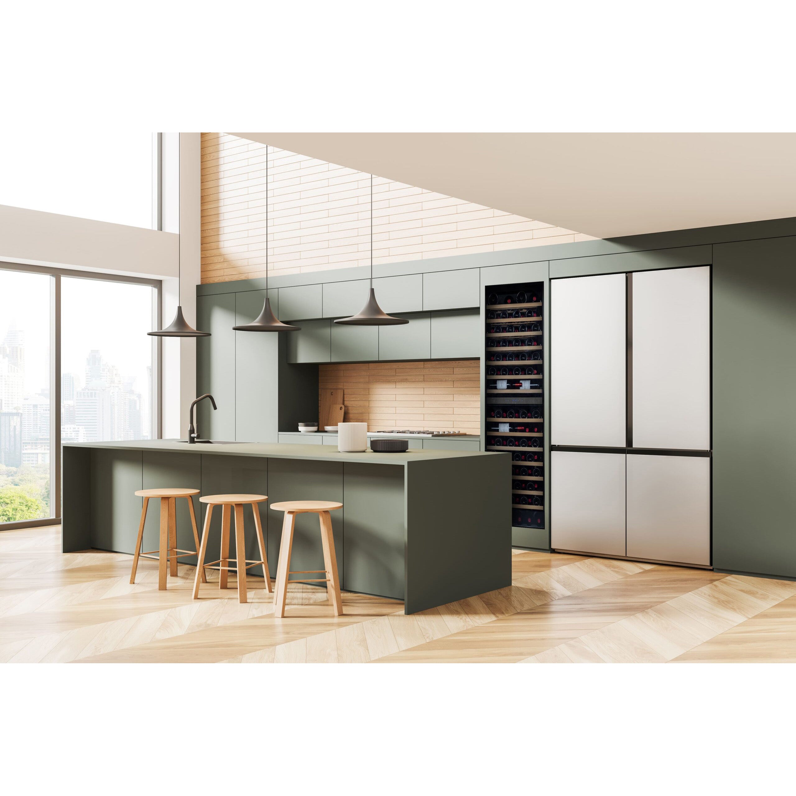 Wine Cooler 120 bottles Vinobox V120 Deco Dual-zone