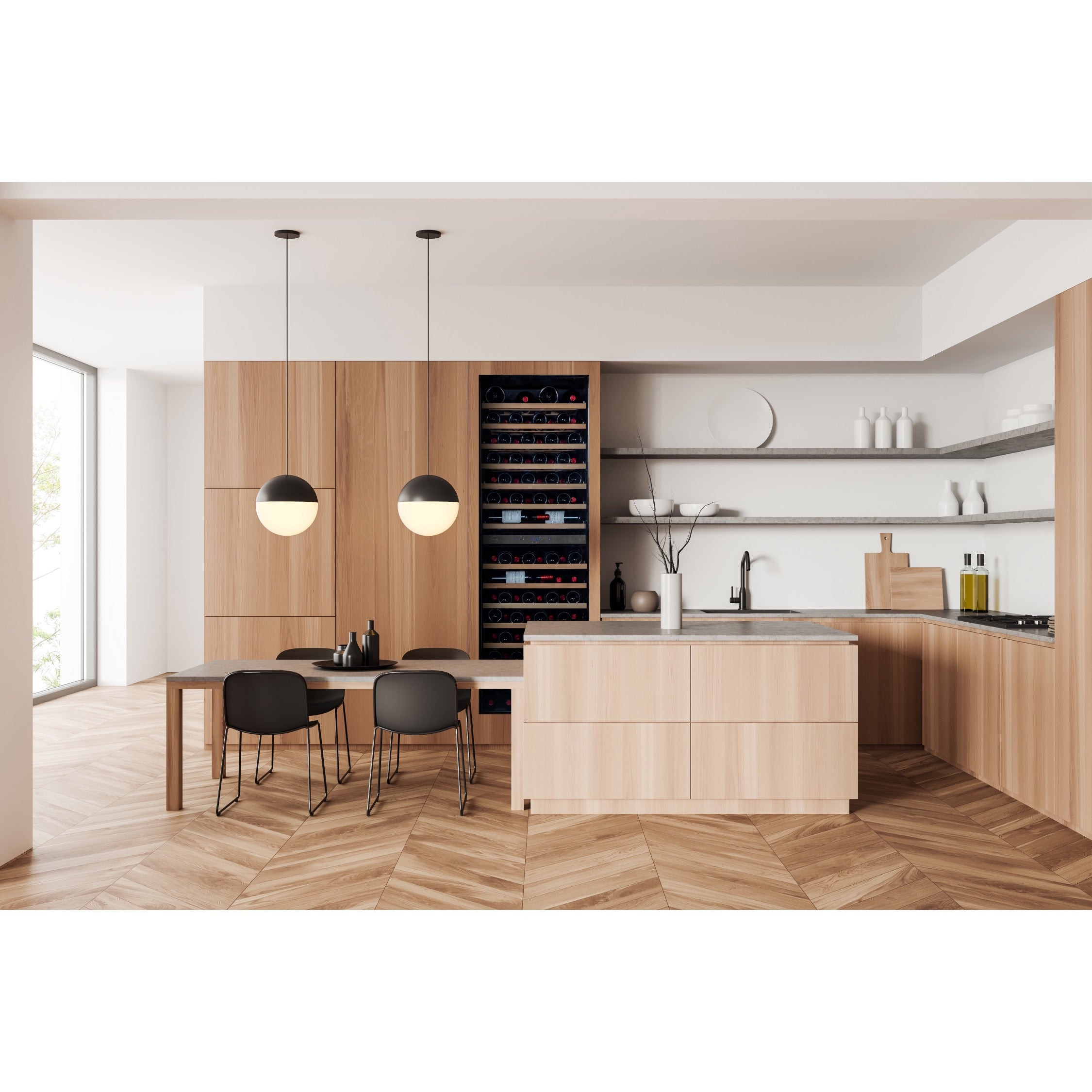 Wine Cooler 120 bottles Vinobox V120 Deco Dual-zone