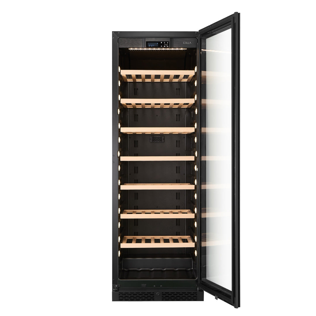 Wine Cooler 102 bottles CELLA W122S Black
