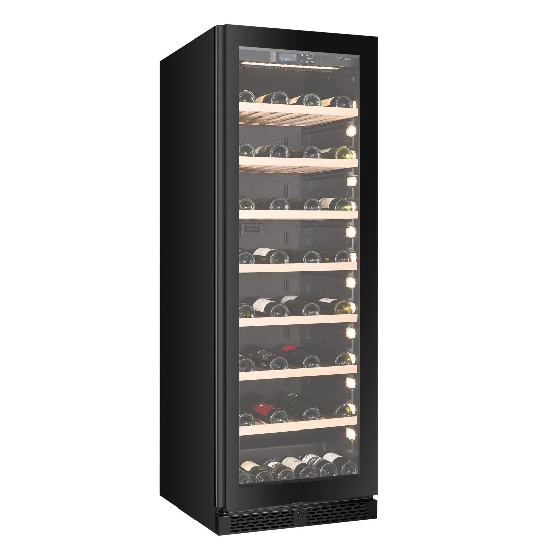 Wine Cooler 102 bottles CELLA W122S Black