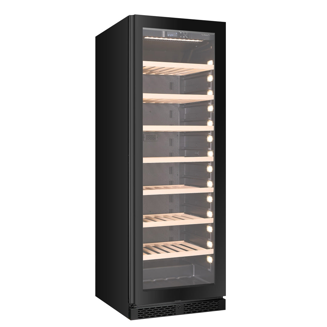 Wine Cooler 102 bottles CELLA W122S Black