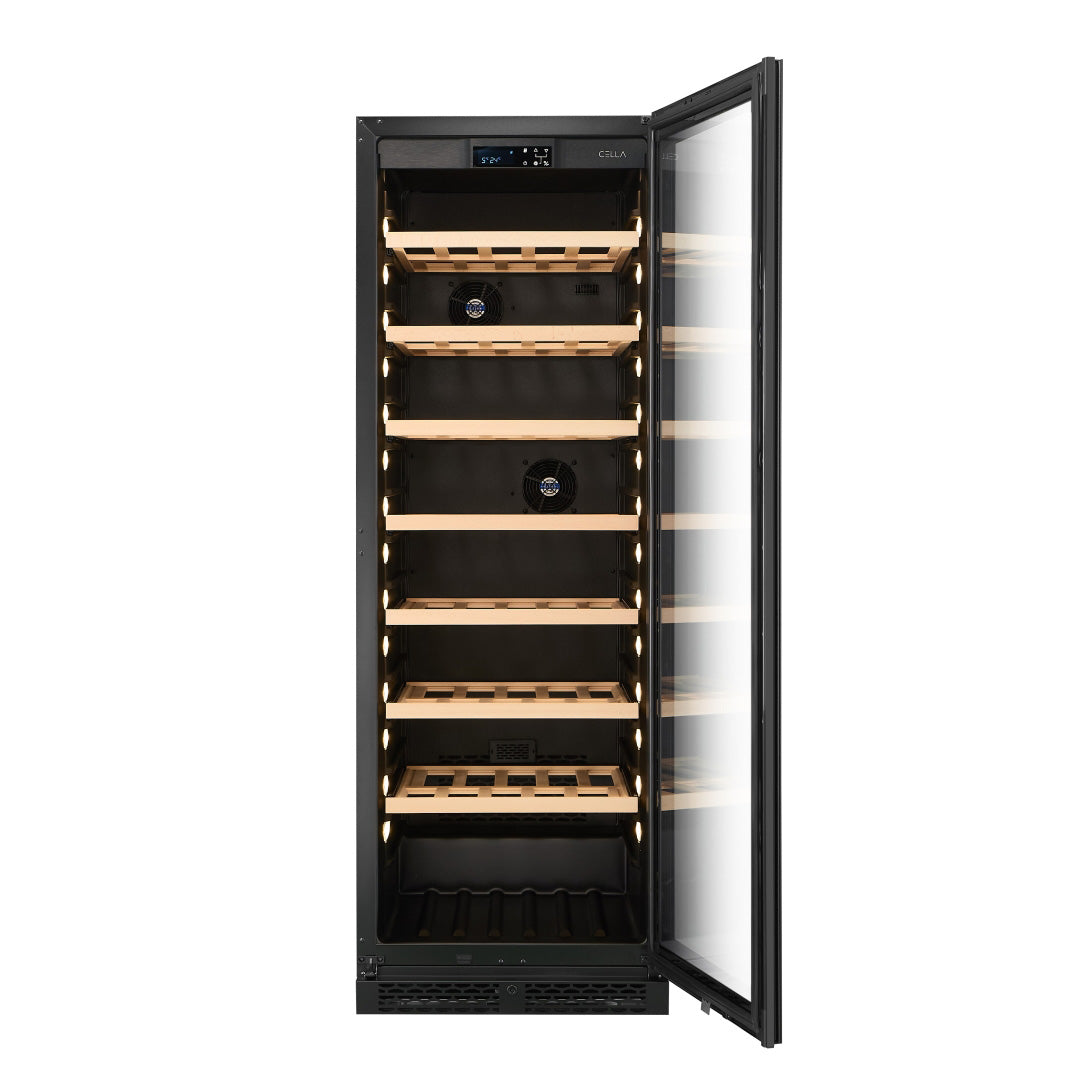 Wine Cooler 161 bottles CELLA W163S Black