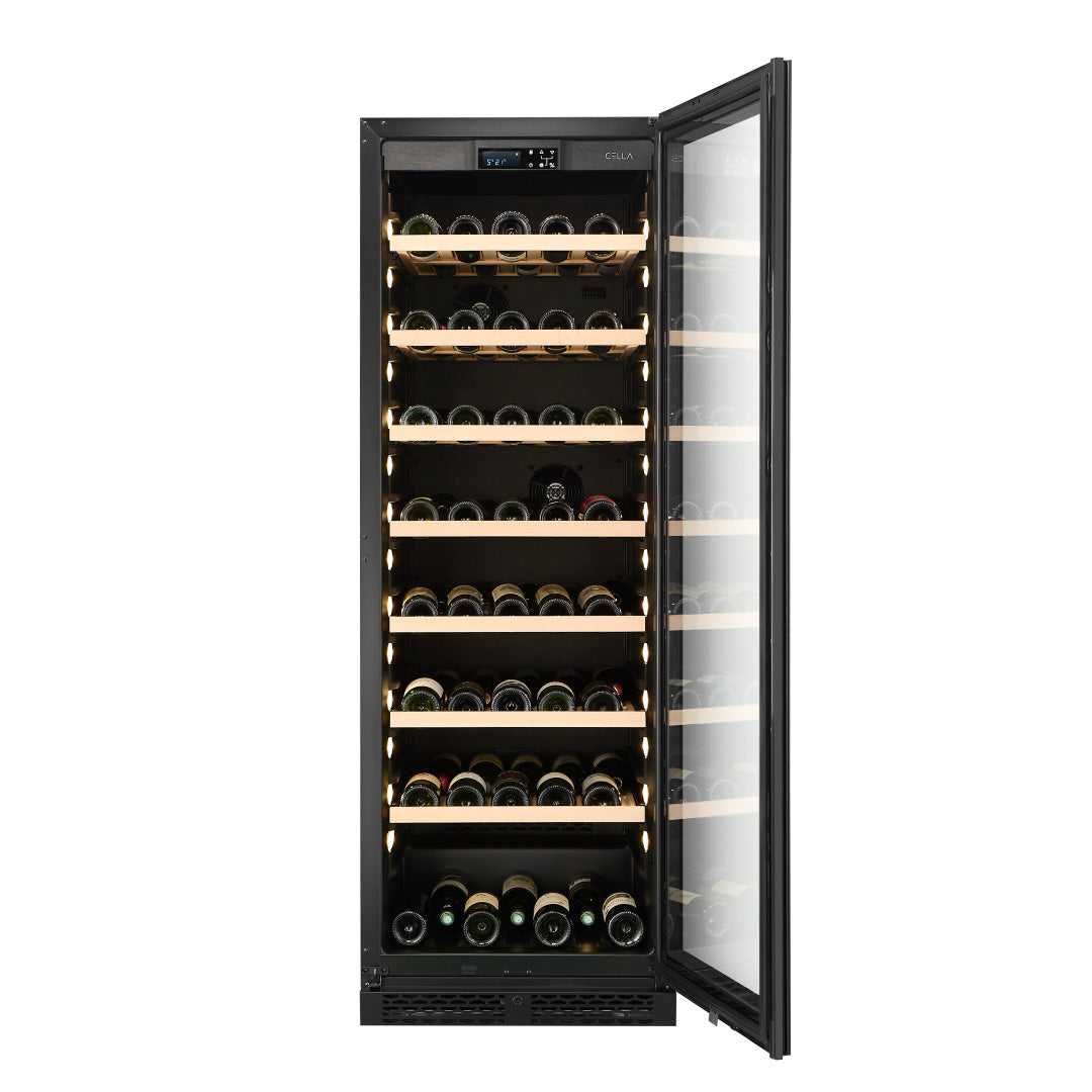 Wine Cooler 161 bottles CELLA W163S Black
