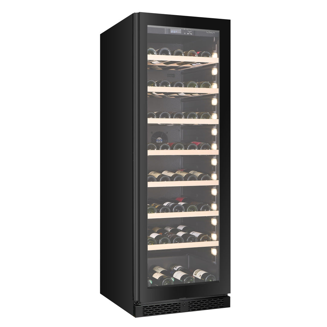 Wine Cooler 161 bottles CELLA W163S Black
