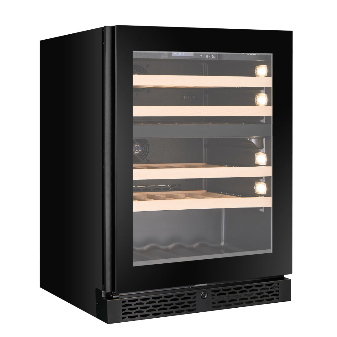 Wine Cooler 39 bottles CELLA W39D Black Dual-zone