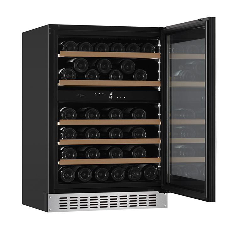 Wine Cooler 45 bottles mQuvée WineCave 780 60D Stainless Steel Dual-zone
