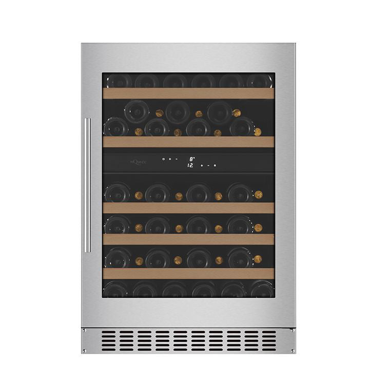 Wine Cooler 45 bottles mQuvée WineCave 780 60D Stainless Steel Dual-zone