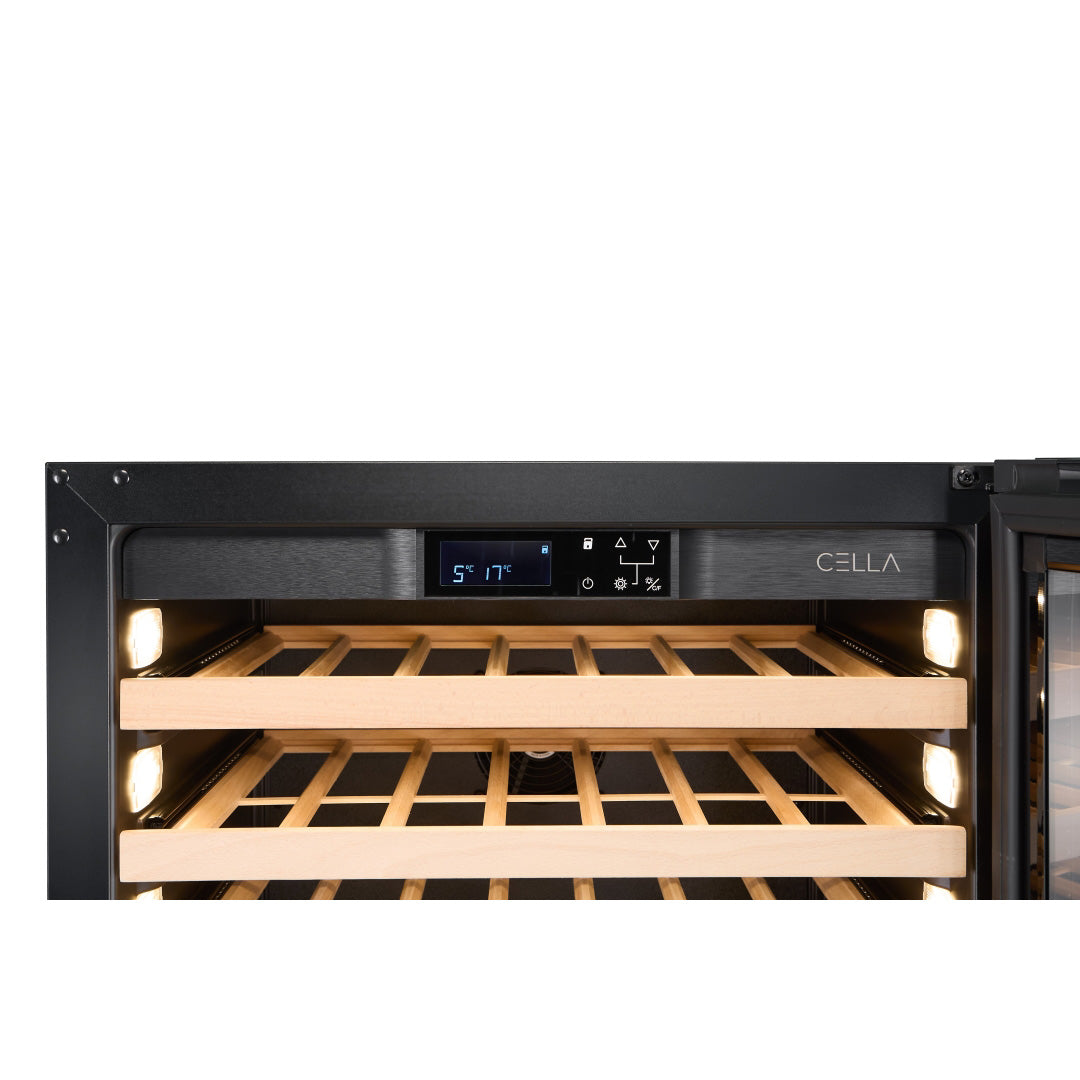 Wine Cooler 46 bottles CELLA W46S Black