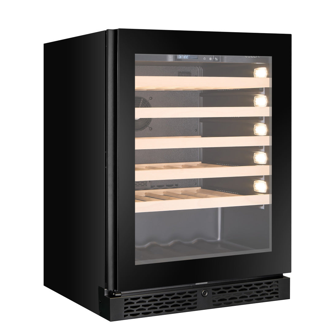 Wine Cooler 46 bottles CELLA W46S Black