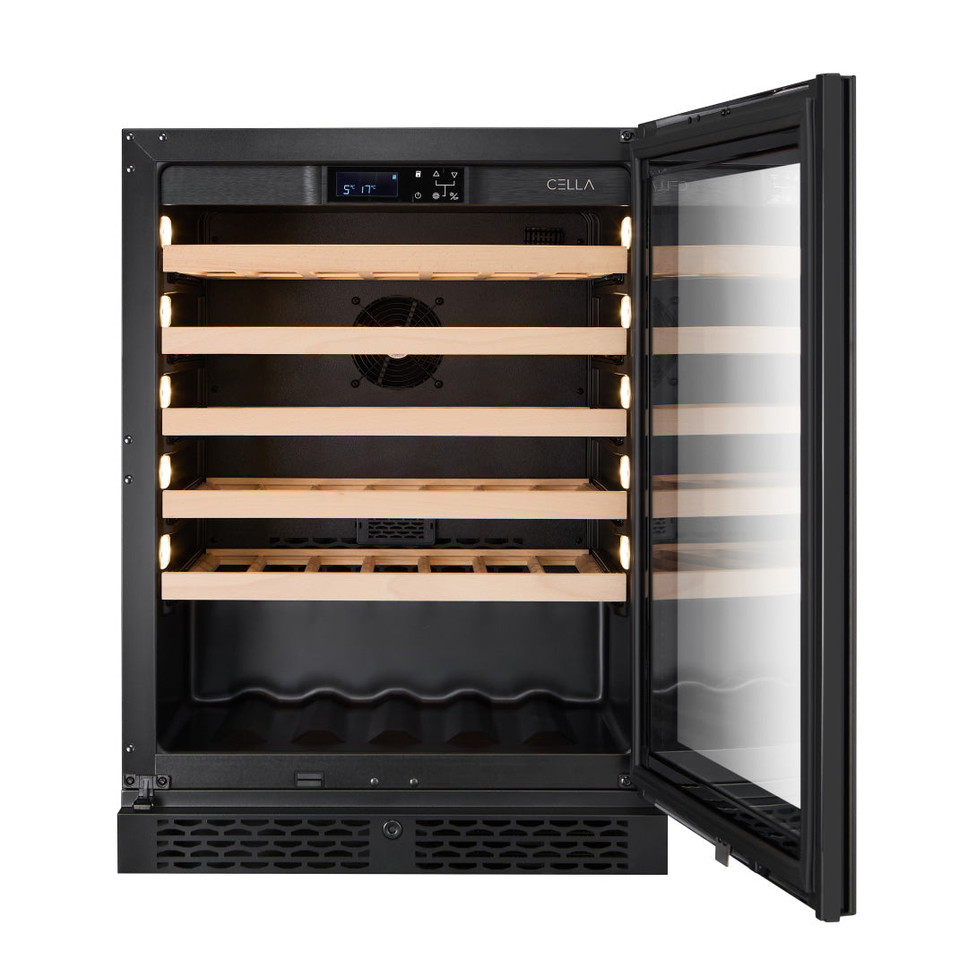 Wine Cooler 46 bottles CELLA W46S Black