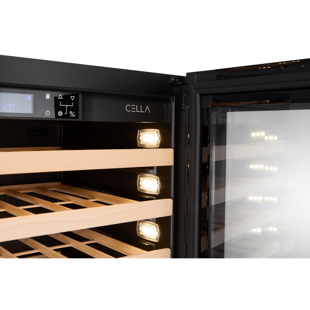 Wine Cooler 46 bottles CELLA W46S Black