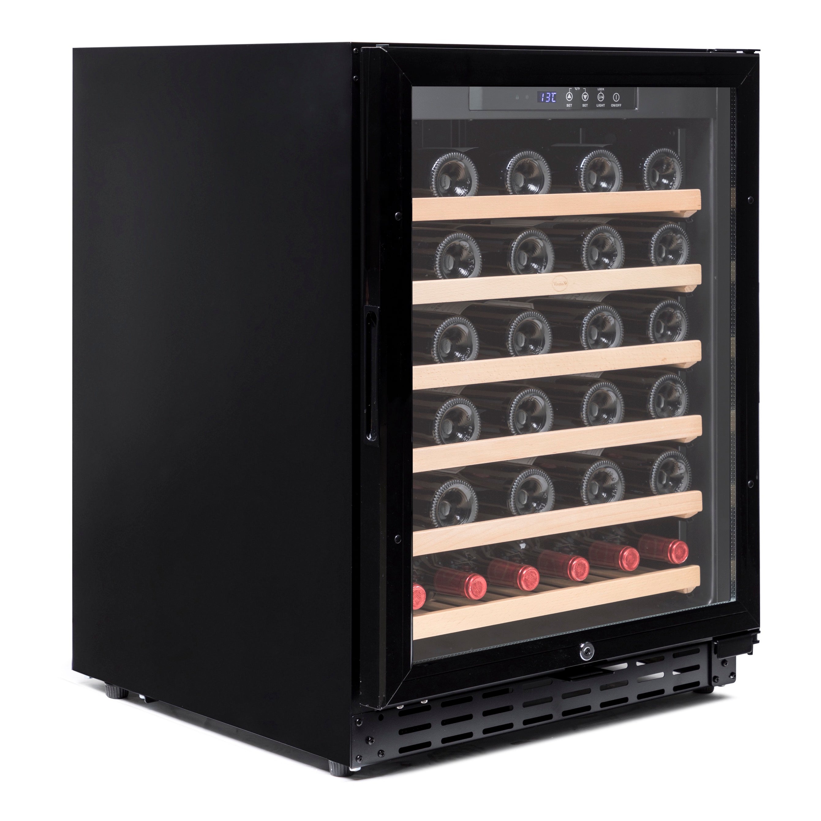Vinoteca 50 botellas Vinobox 50GC 1T negra encastrable