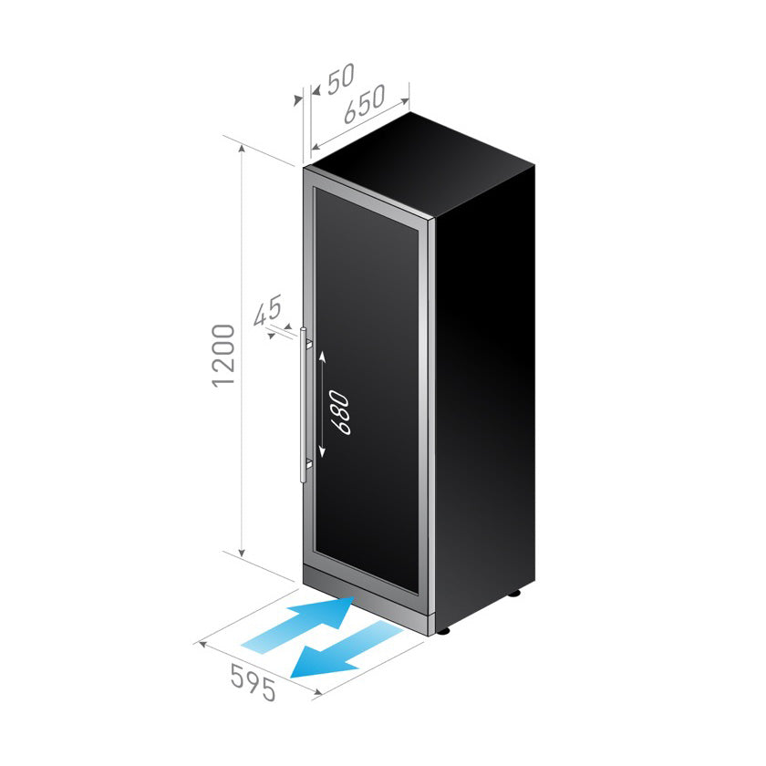 Wine Cooler 56 bottles Le Chai PRO560B Black