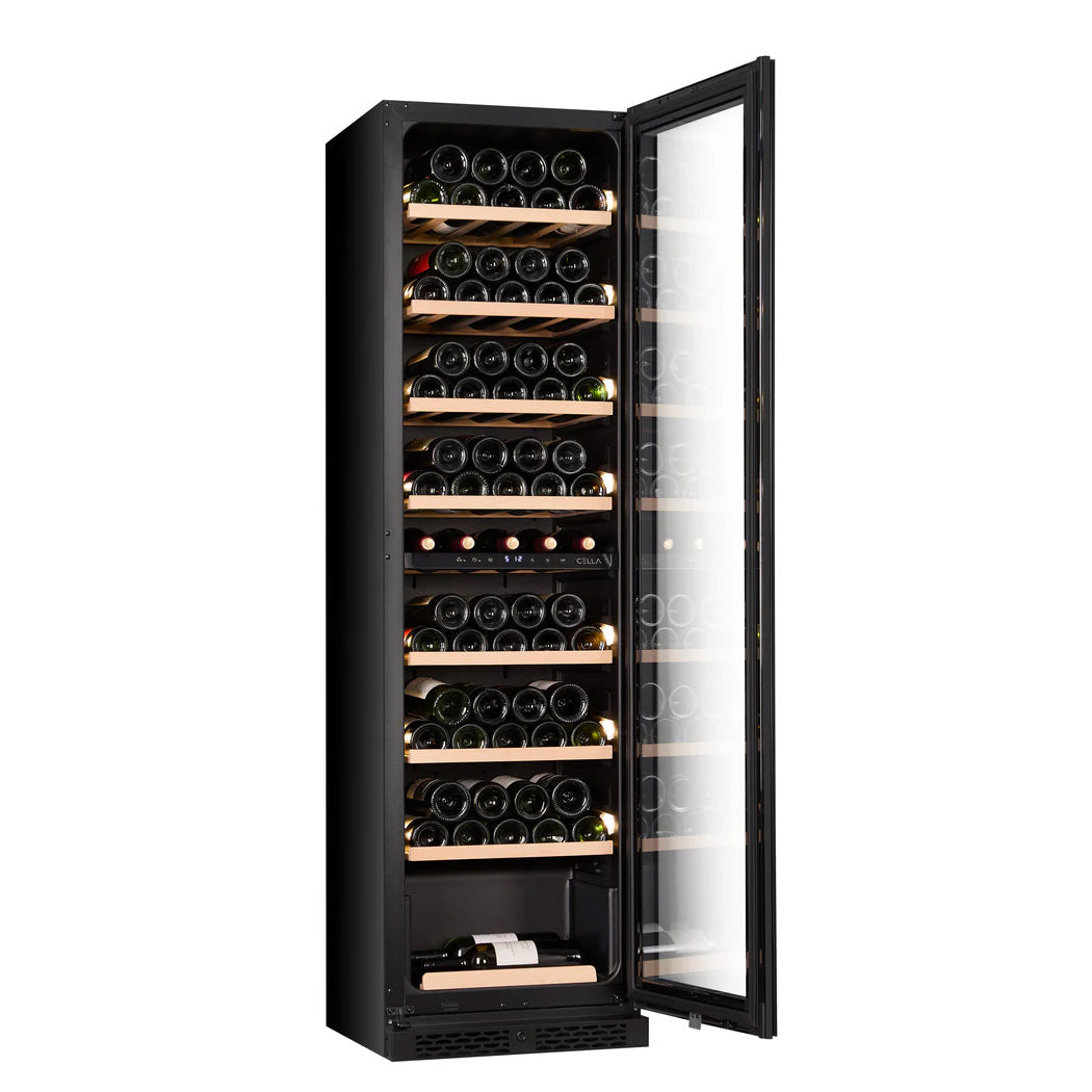 Wine Cooler 74 bottles CELLA W82S Black