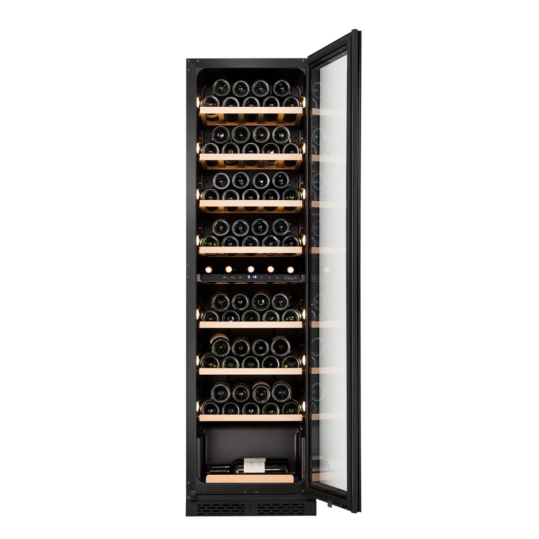 Wine Cooler 74 bottles CELLA W82S Black