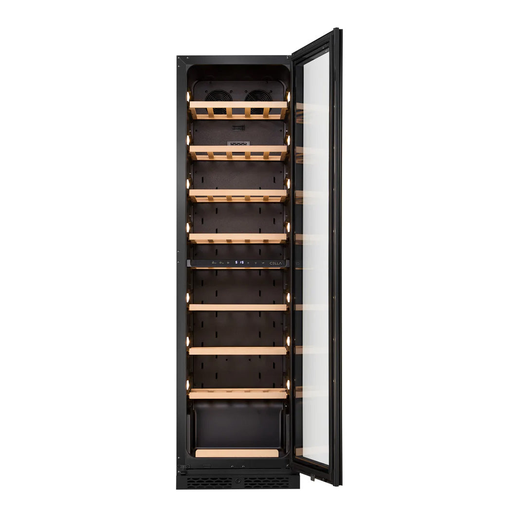 Wine Cooler 74 bottles CELLA W82S Black