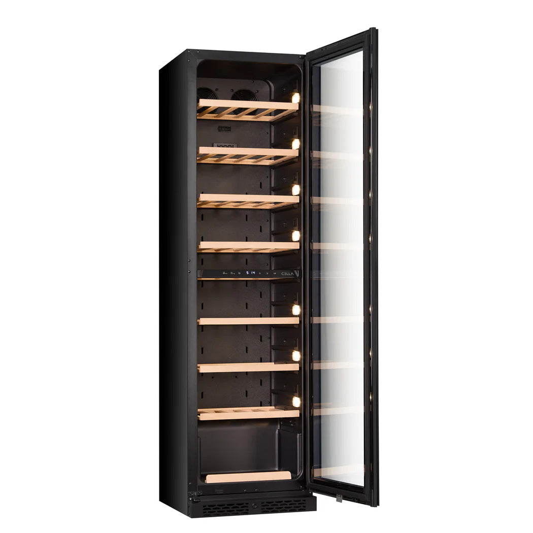 Wine Cooler 74 bottles CELLA W82S Black