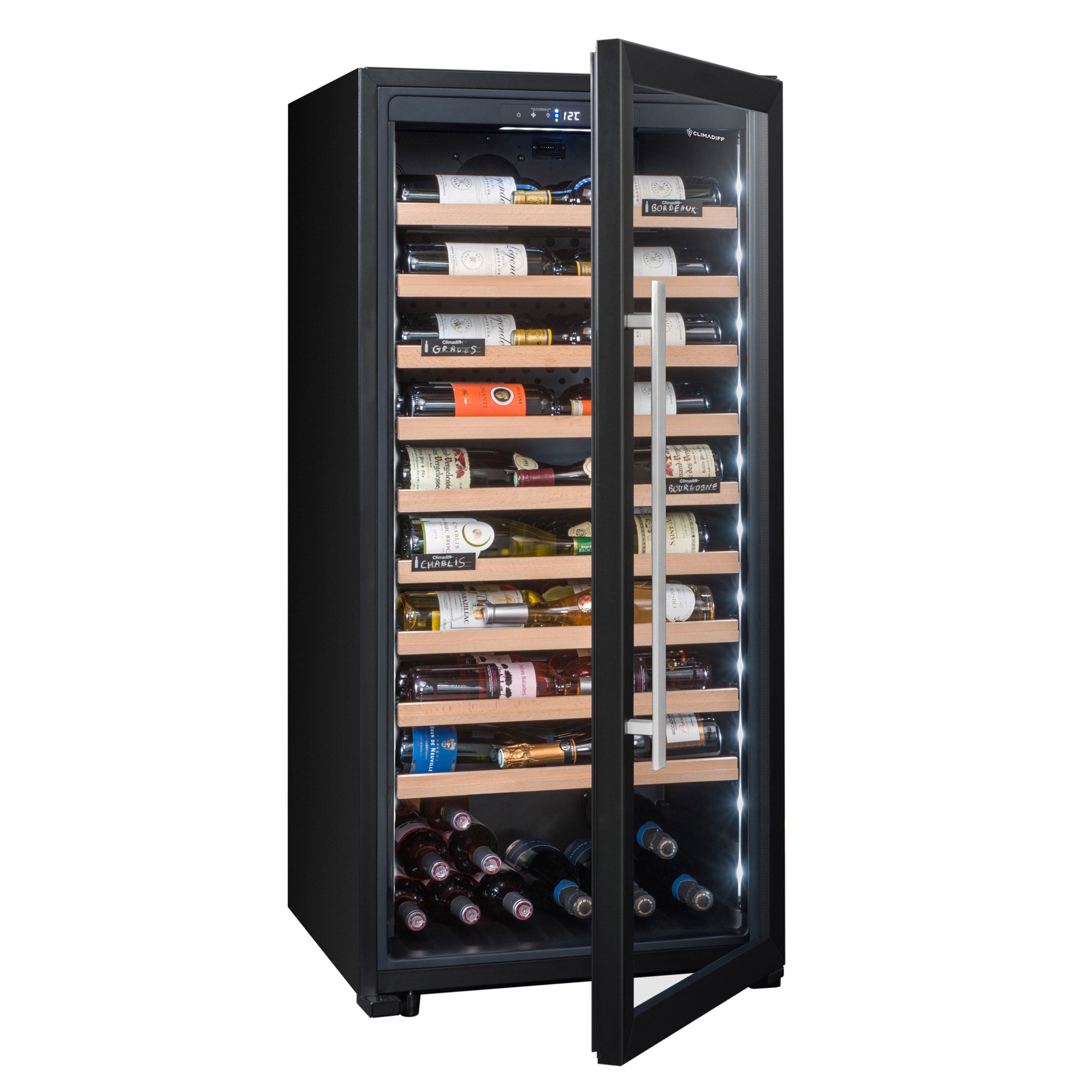 Wine Cooler 98 bottles Climadiff CPF100B1 Polyvalent