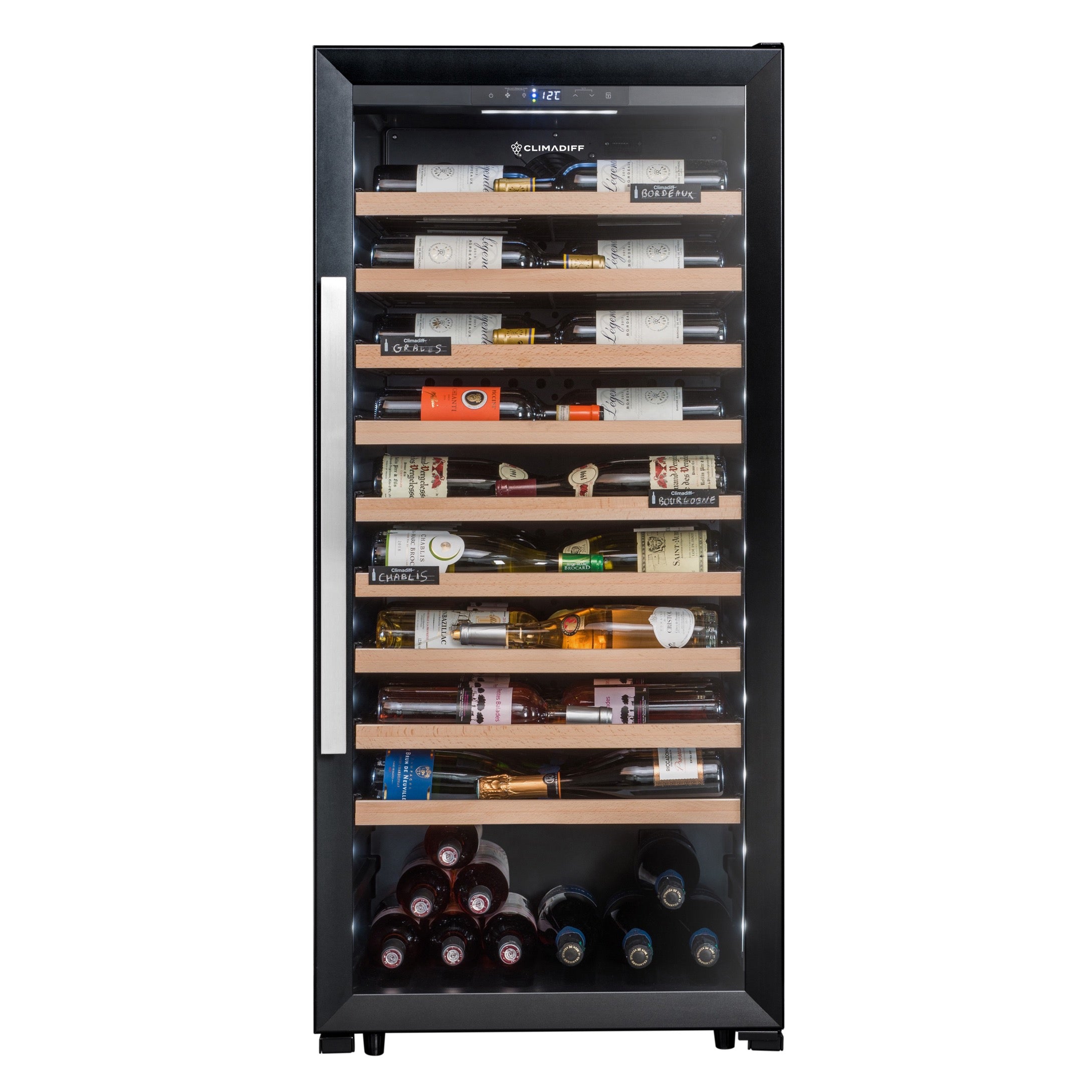 Wine Cooler 98 bottles Climadiff CPF100B1 Polyvalent