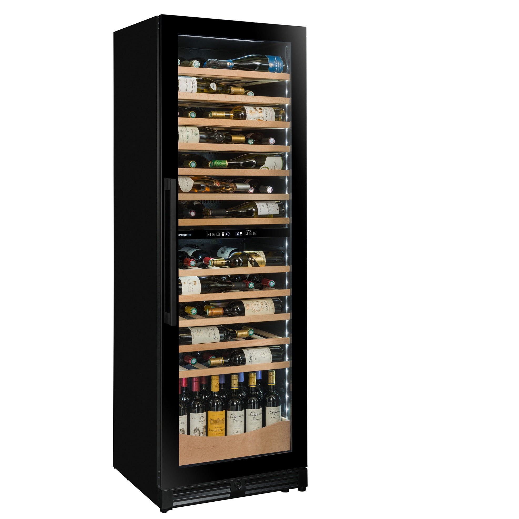 Imagen de la Vinoteca 109 botellas Avintage AVI110DZB1 doble zona.