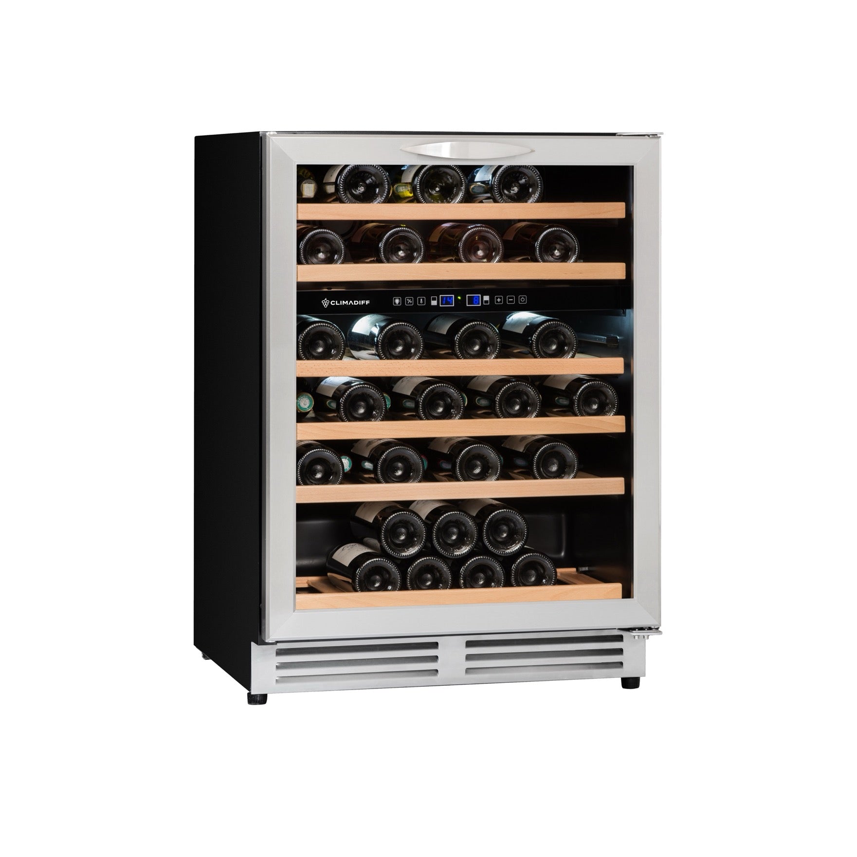 Vinoteca 51 botellas Climadiff CBU51D1X doble zona