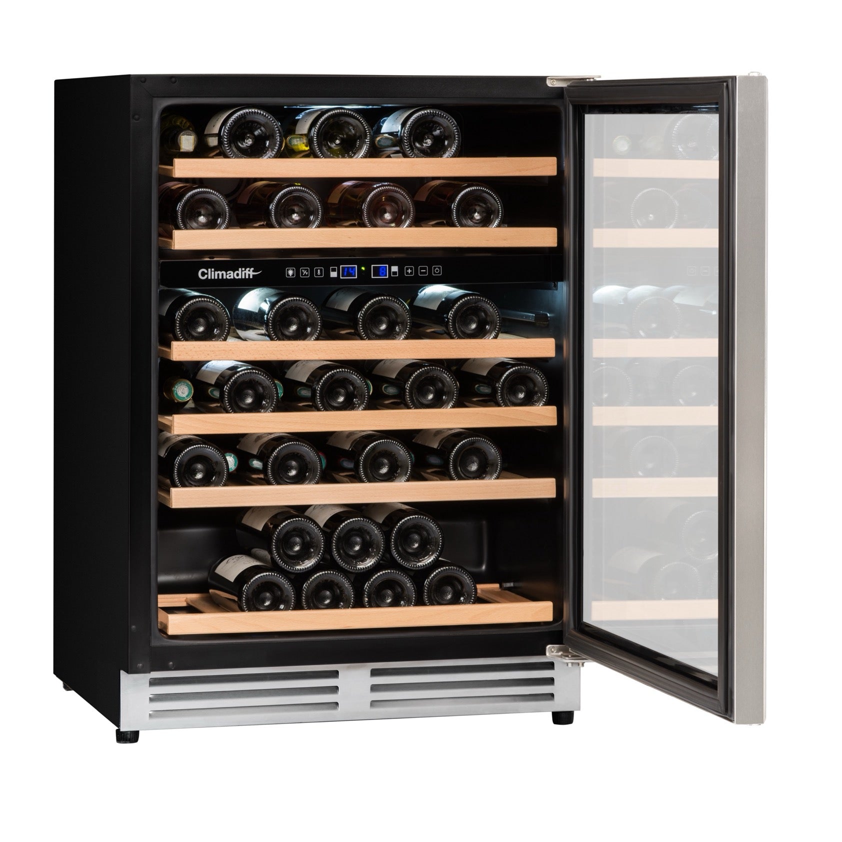 Vinoteca 51 botellas Climadiff CBU51D1X doble zona