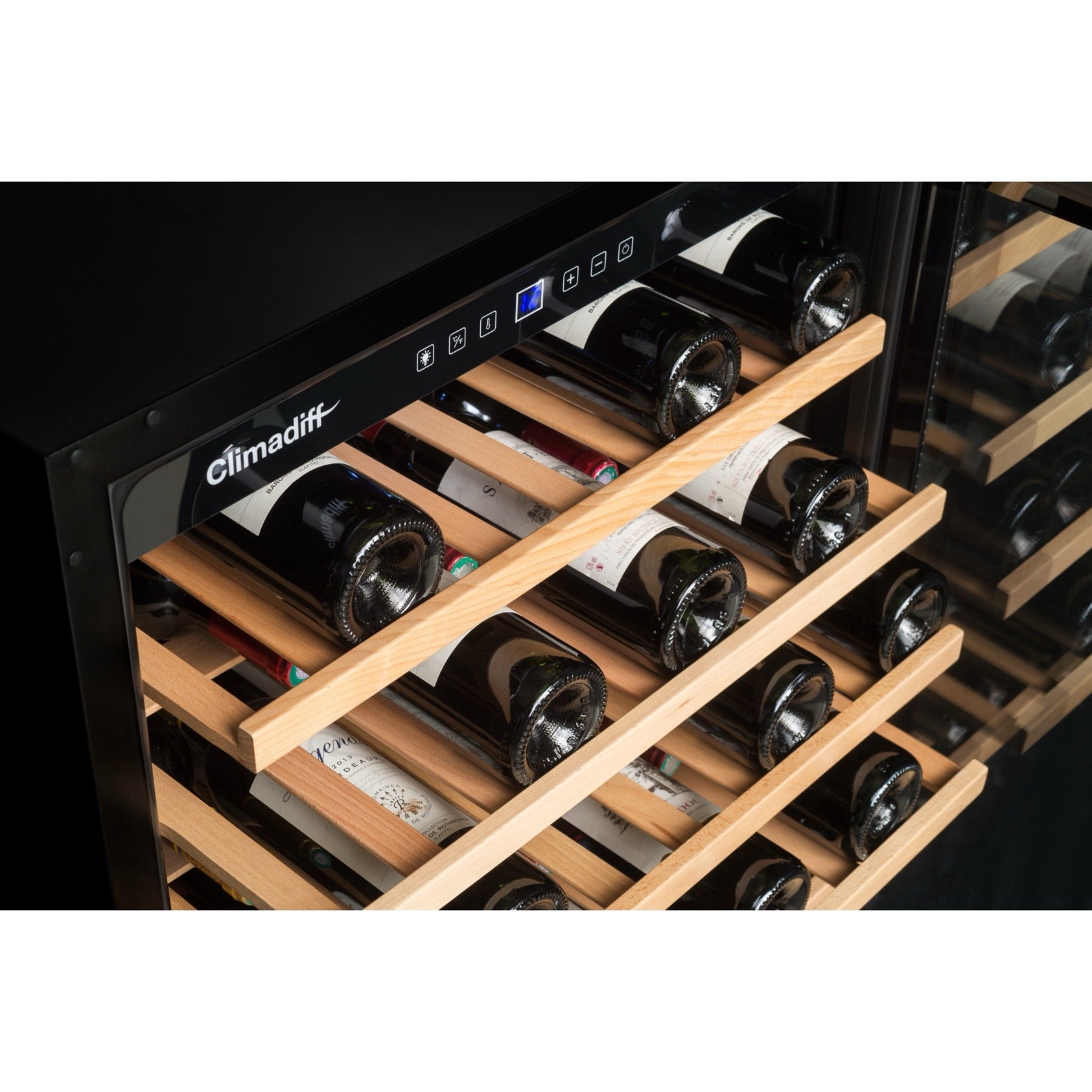 Vinoteca 51 botellas Climadiff CBU51D1X doble zona