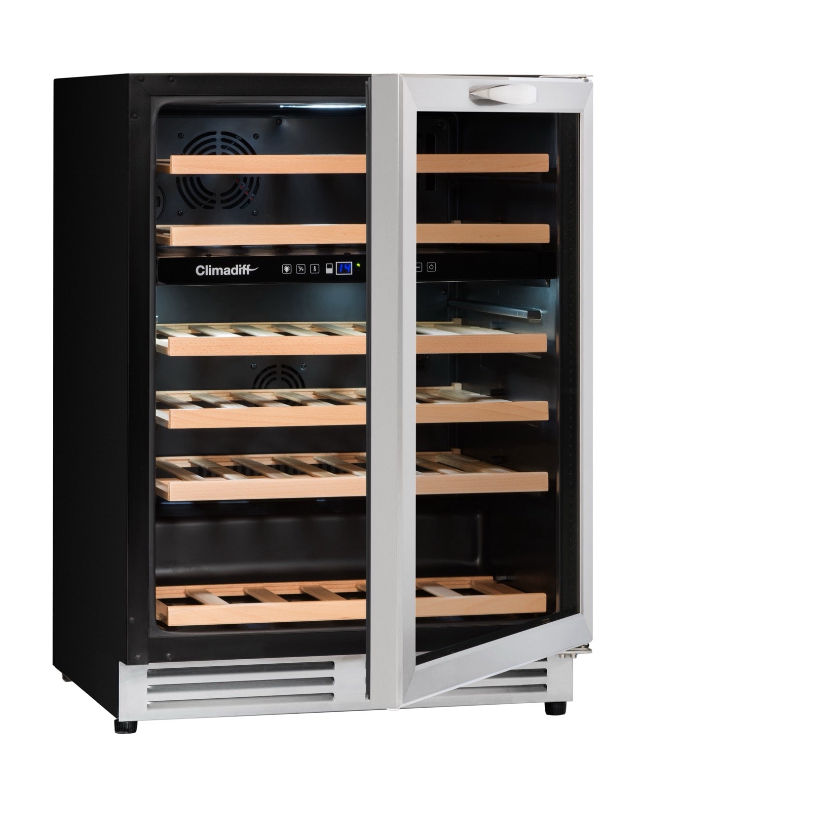 Vinoteca 51 botellas Climadiff CBU51D1X doble zona