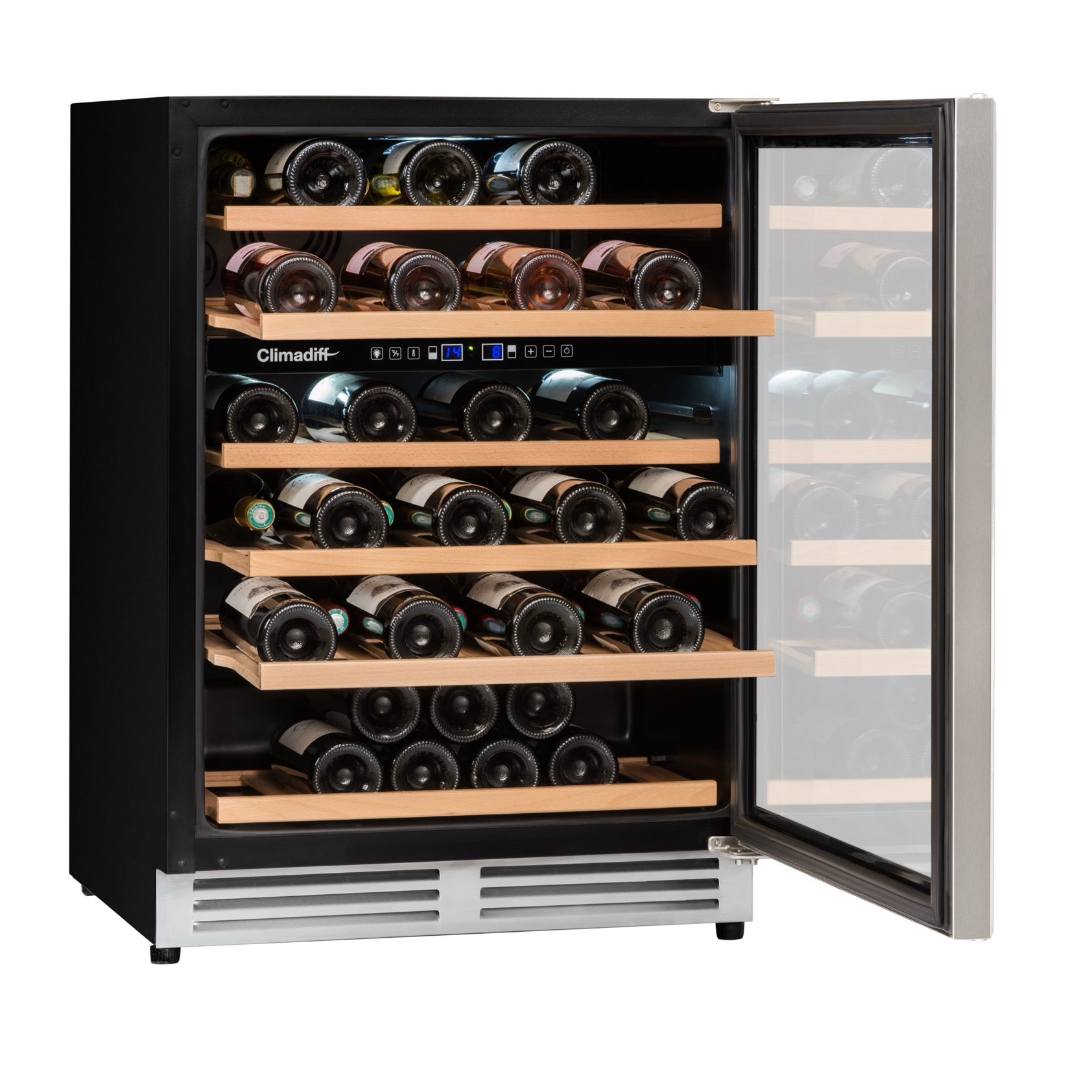 Vinoteca 51 botellas Climadiff CBU51D1X doble zona