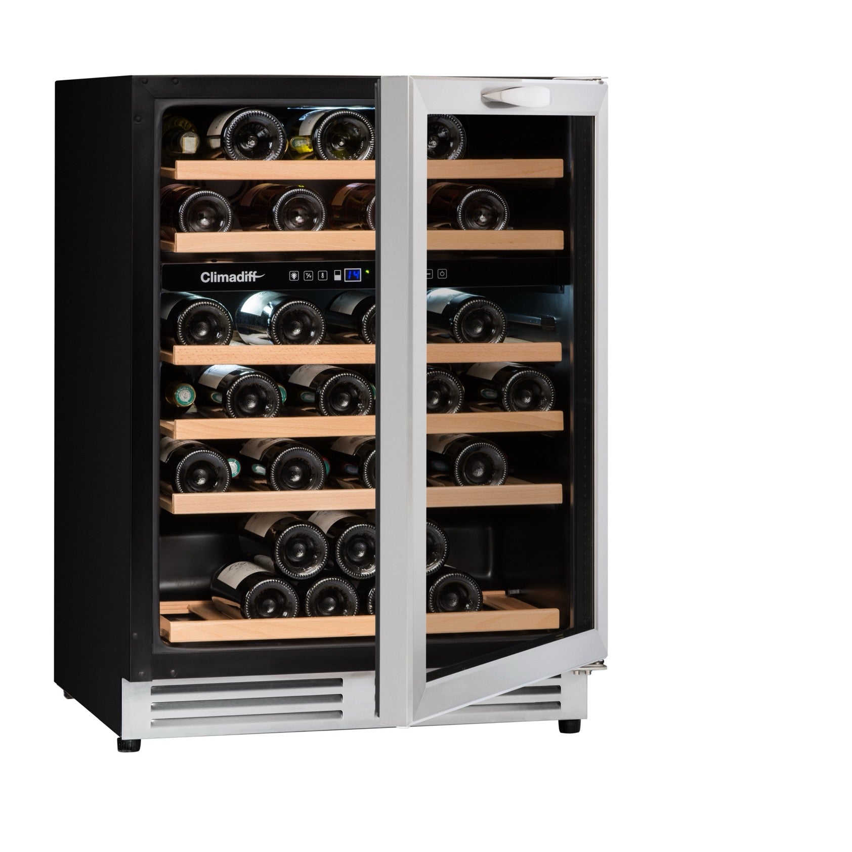 Vinoteca 51 botellas Climadiff CBU51D1X doble zona