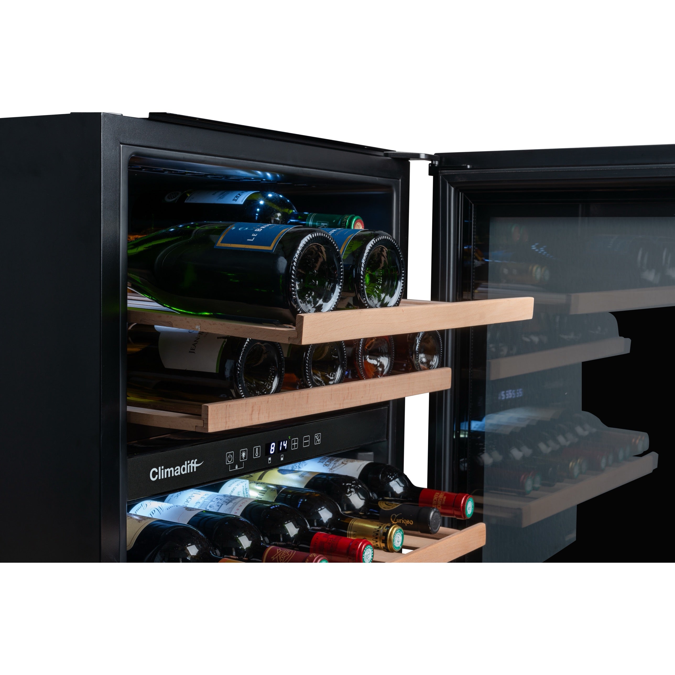 Vinoteca doble zona integrable 36 botellas Climadiff CBI40DB1 OUTLET