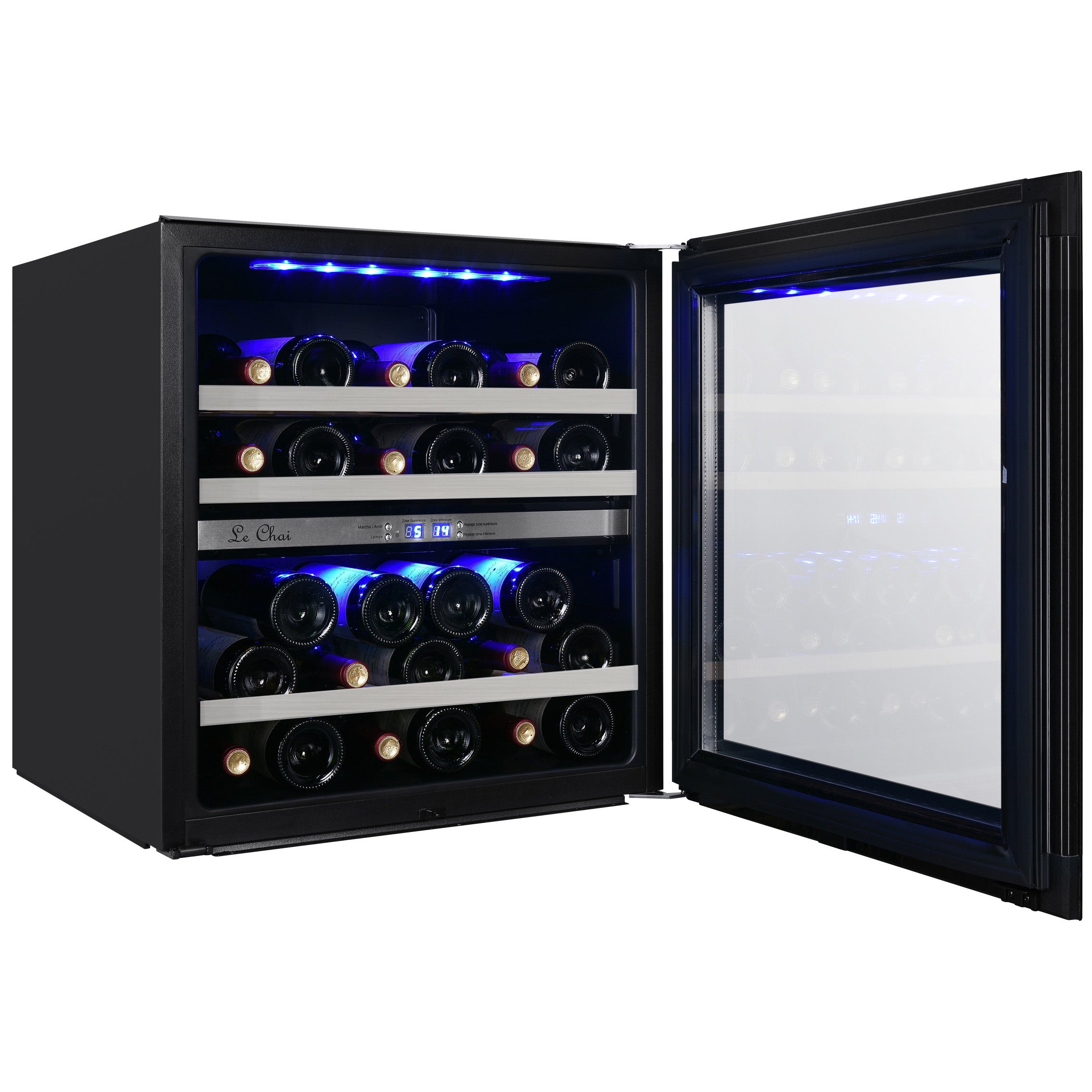 Built-in Wine Cooler 27 bottles Le Chai LBN270 Black Dual-zone