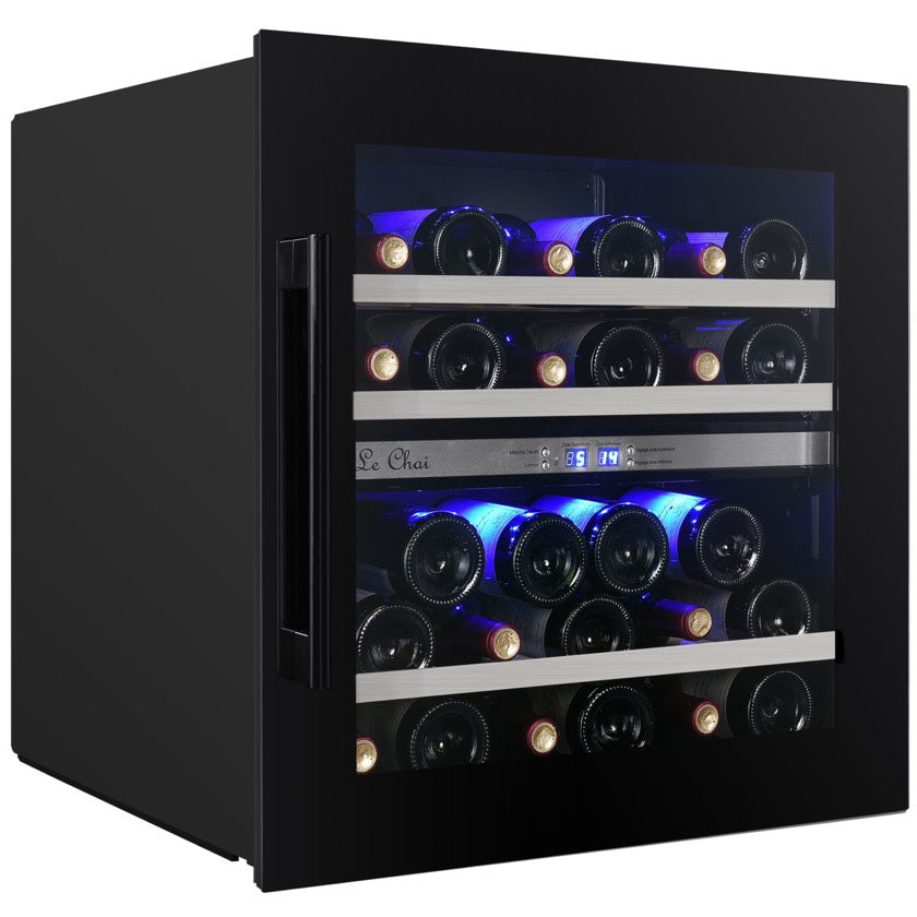 Built-in Wine Cooler 27 bottles Le Chai LBN270 Black Dual-zone