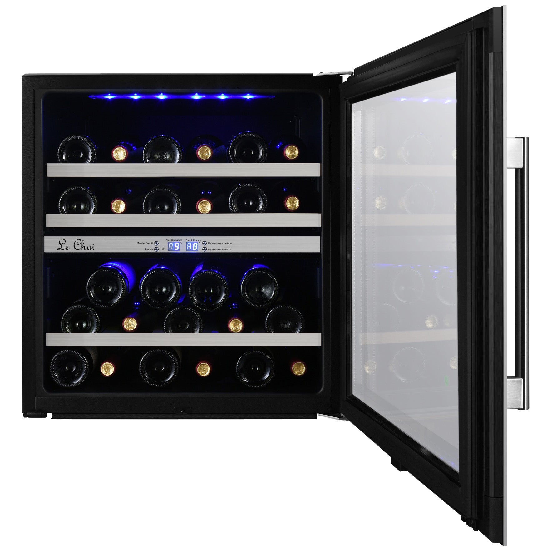 Built-in Wine Cooler 27 bottles Le Chai LBN270 Black Dual-zone