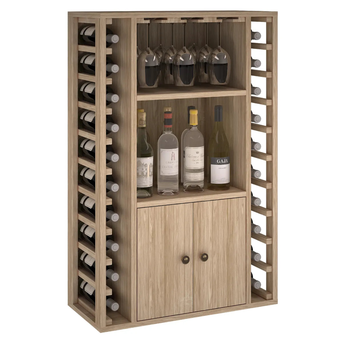 Wine rack for 20 bottles Expovinalia Corullón Godello 2521 — Natural oak — ER2521