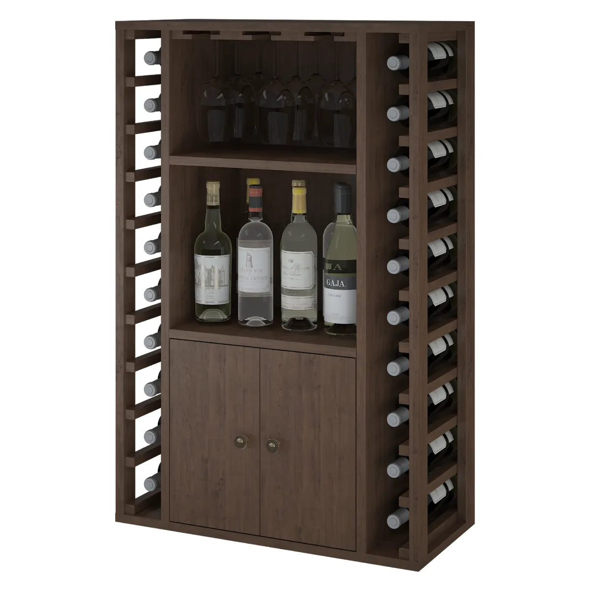 Wine rack for 20 bottles Expovinalia Corullón Godello 2521 — Dark pine — HX2521