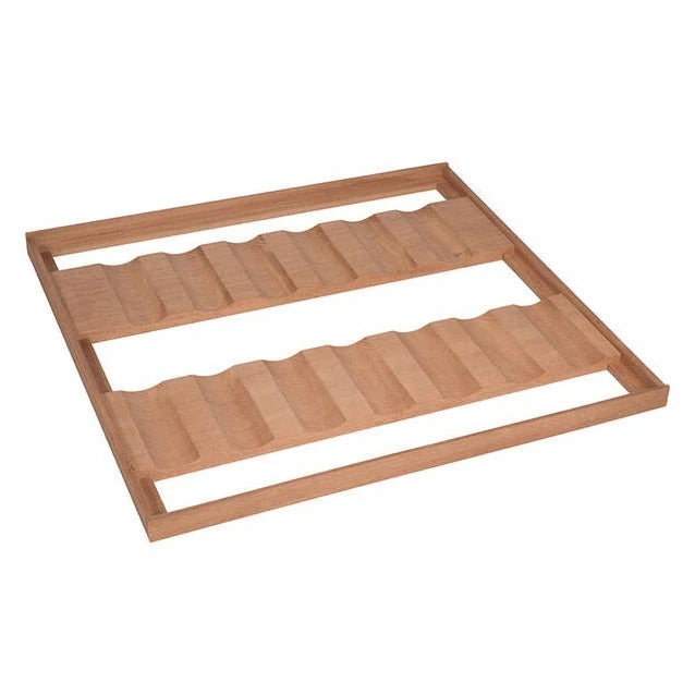 Bandeja para vinoteca Climadiff UNIVERSELLE1/70 en madera de sapeli, vista completa